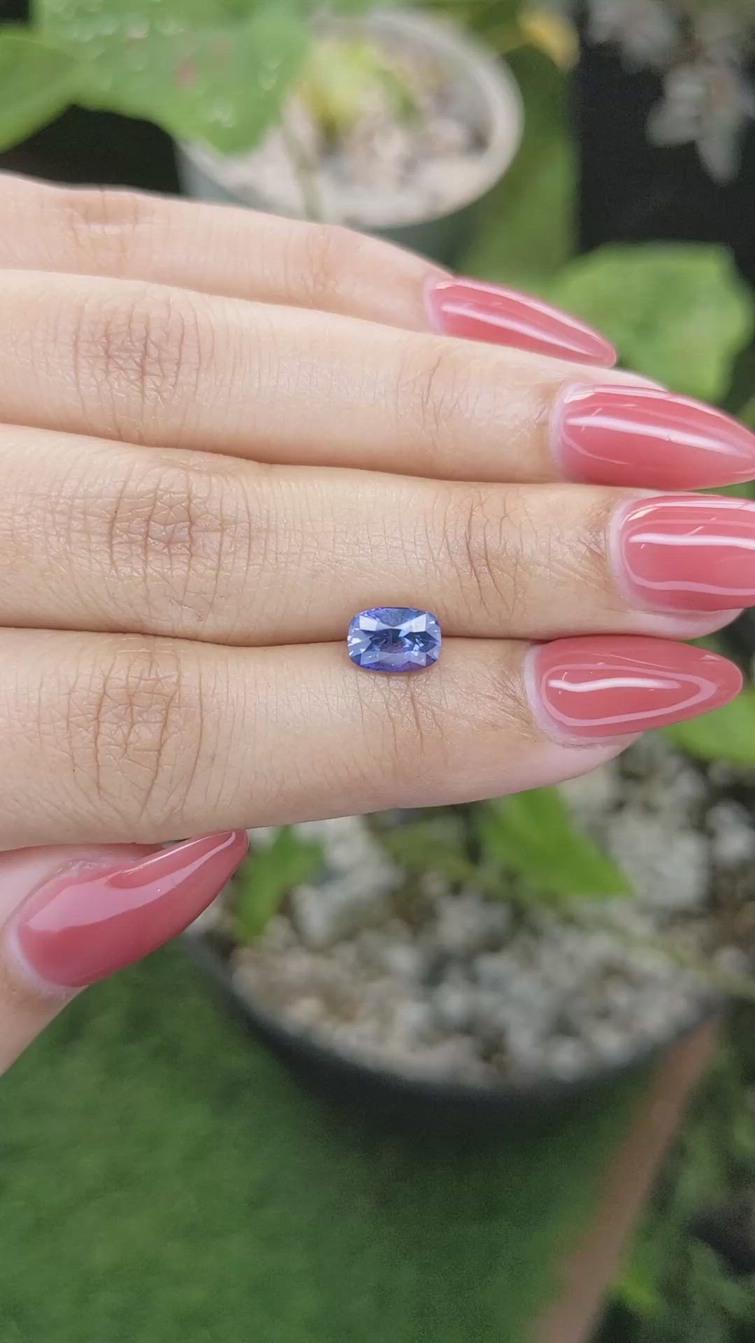 1.61 Ct. Blue Sapphire from Ceylon (Sri Lanka) Size Video