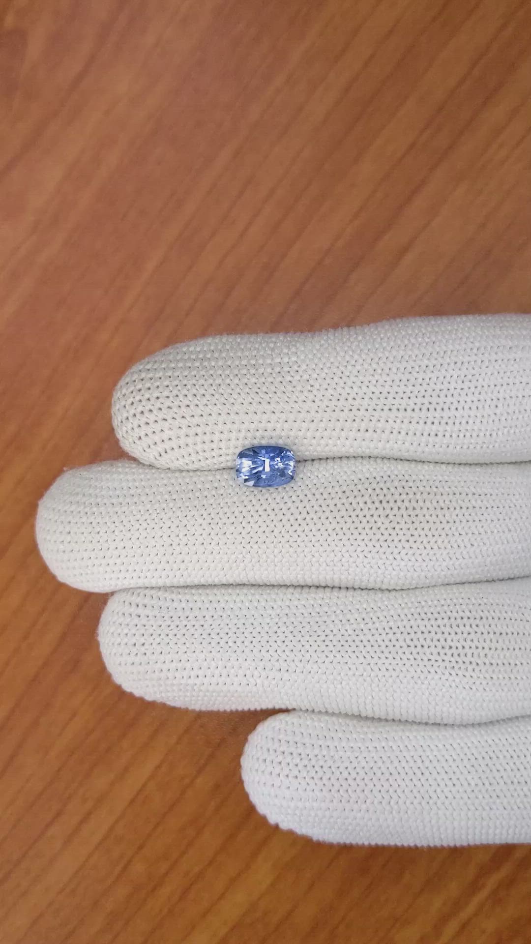 1.61 Ct. Blue Sapphire from Ceylon (Sri Lanka) Size Video