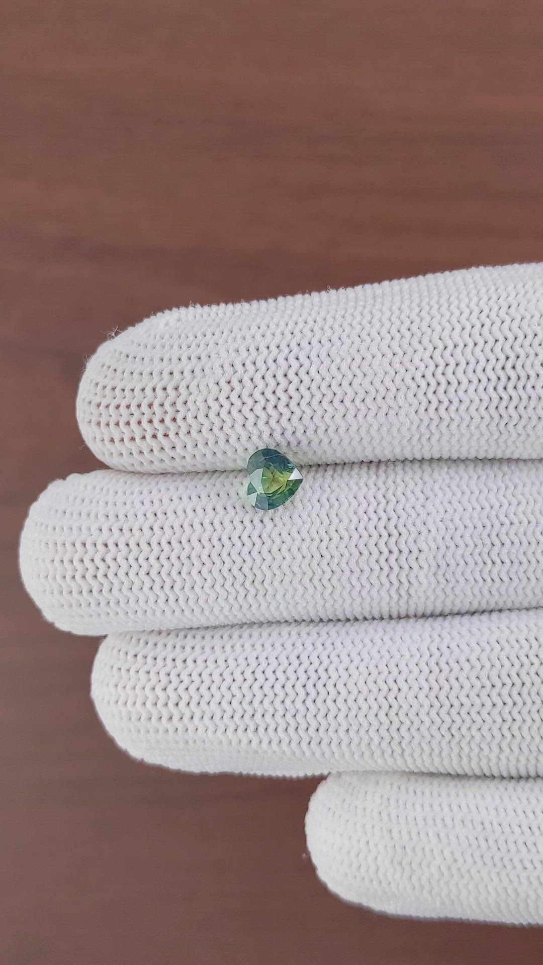 1.02 Ct. Bluish Green Sapphire from Africa Size Video