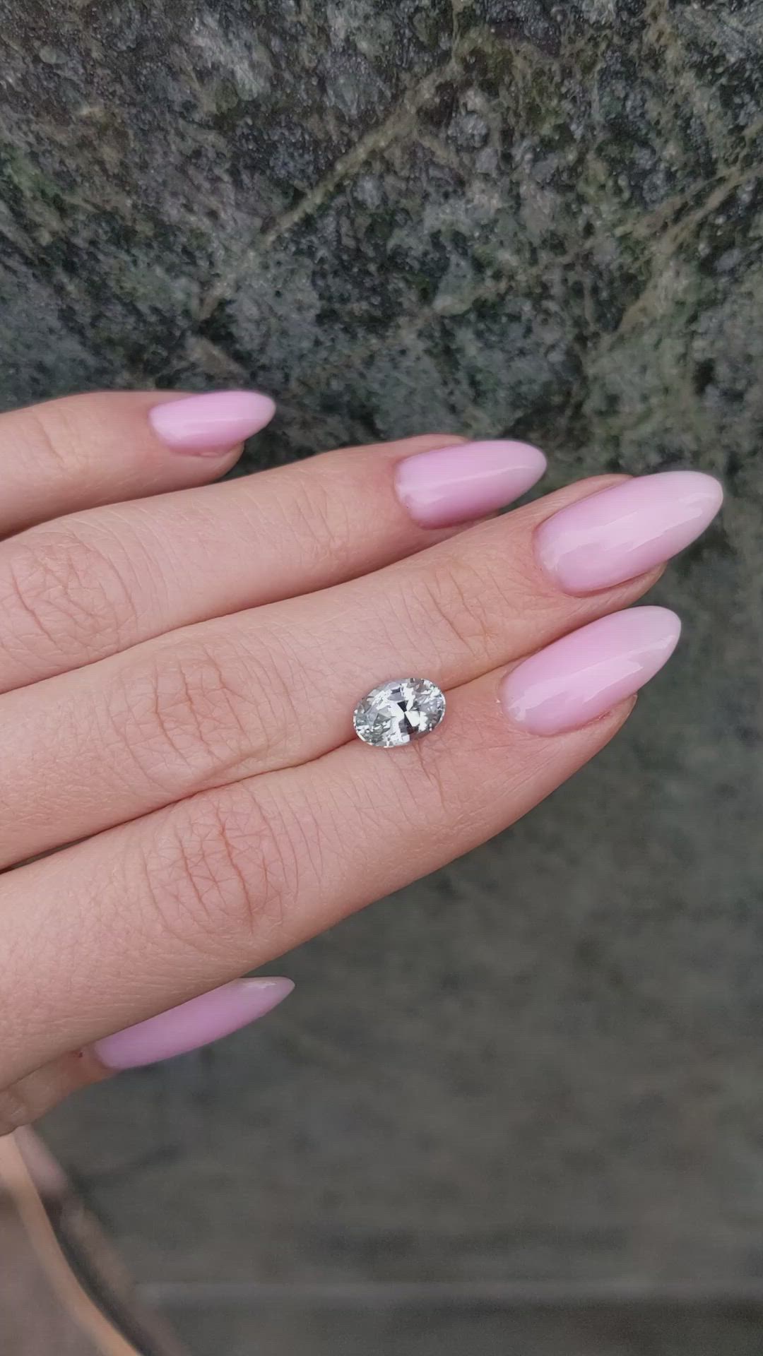 2.01 Ct. Bluish Green Sapphire from Africa Size Video