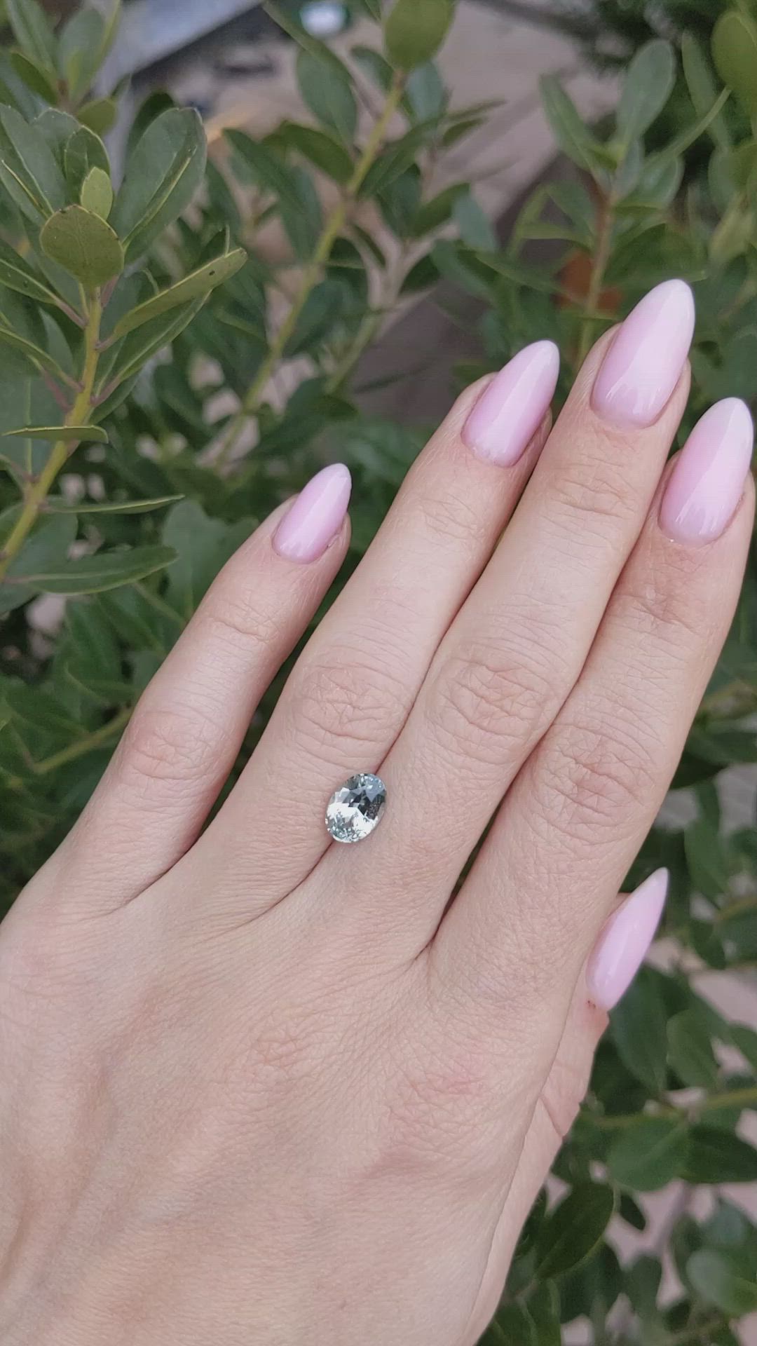 2.01 Ct. Bluish Green Sapphire from Africa Size Video