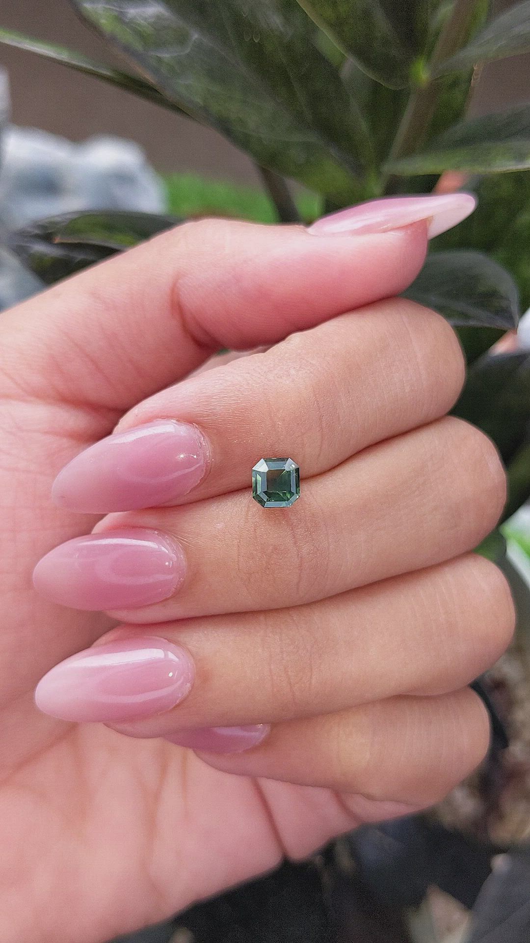 1.08 Ct. Yellowish Green Sapphire from Africa Size Video