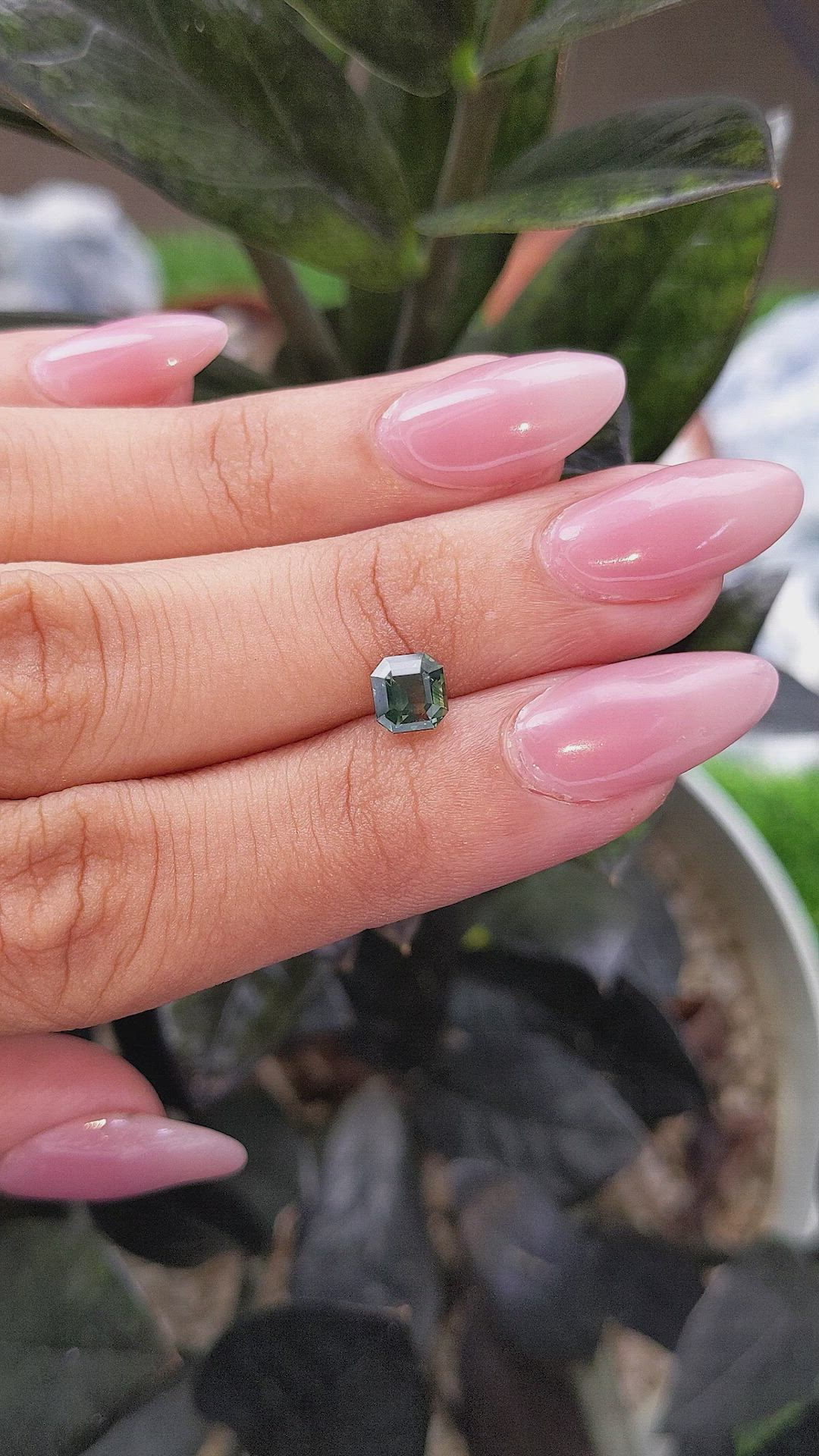 1.08 Ct. Yellowish Green Sapphire from Africa Size Video