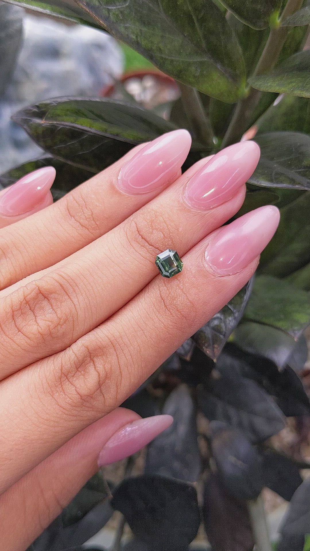 1.08 Ct. Yellowish Green Sapphire from Africa Size Video