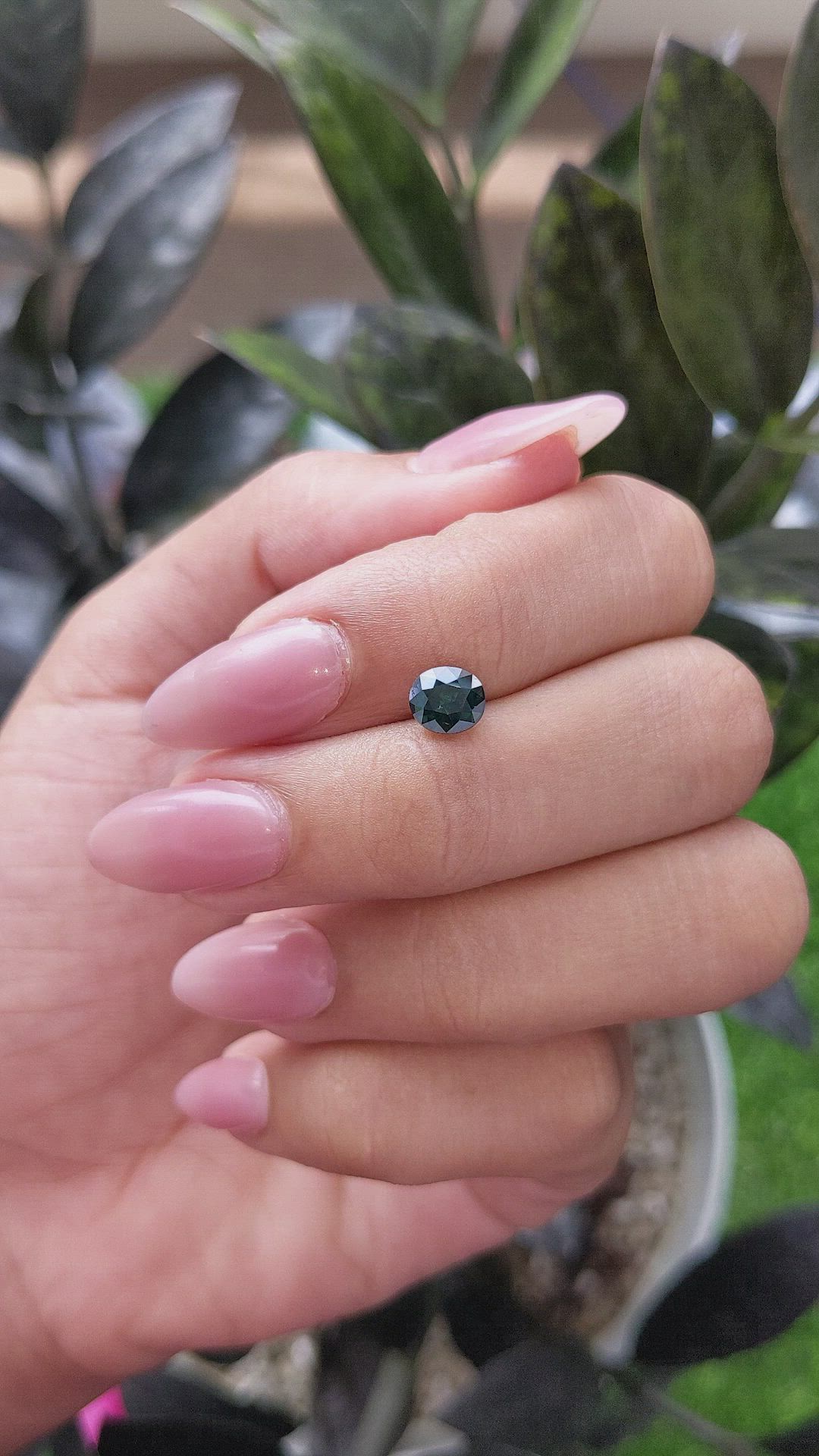 1.17 Ct. Bluish Green Sapphire from Africa Size Video