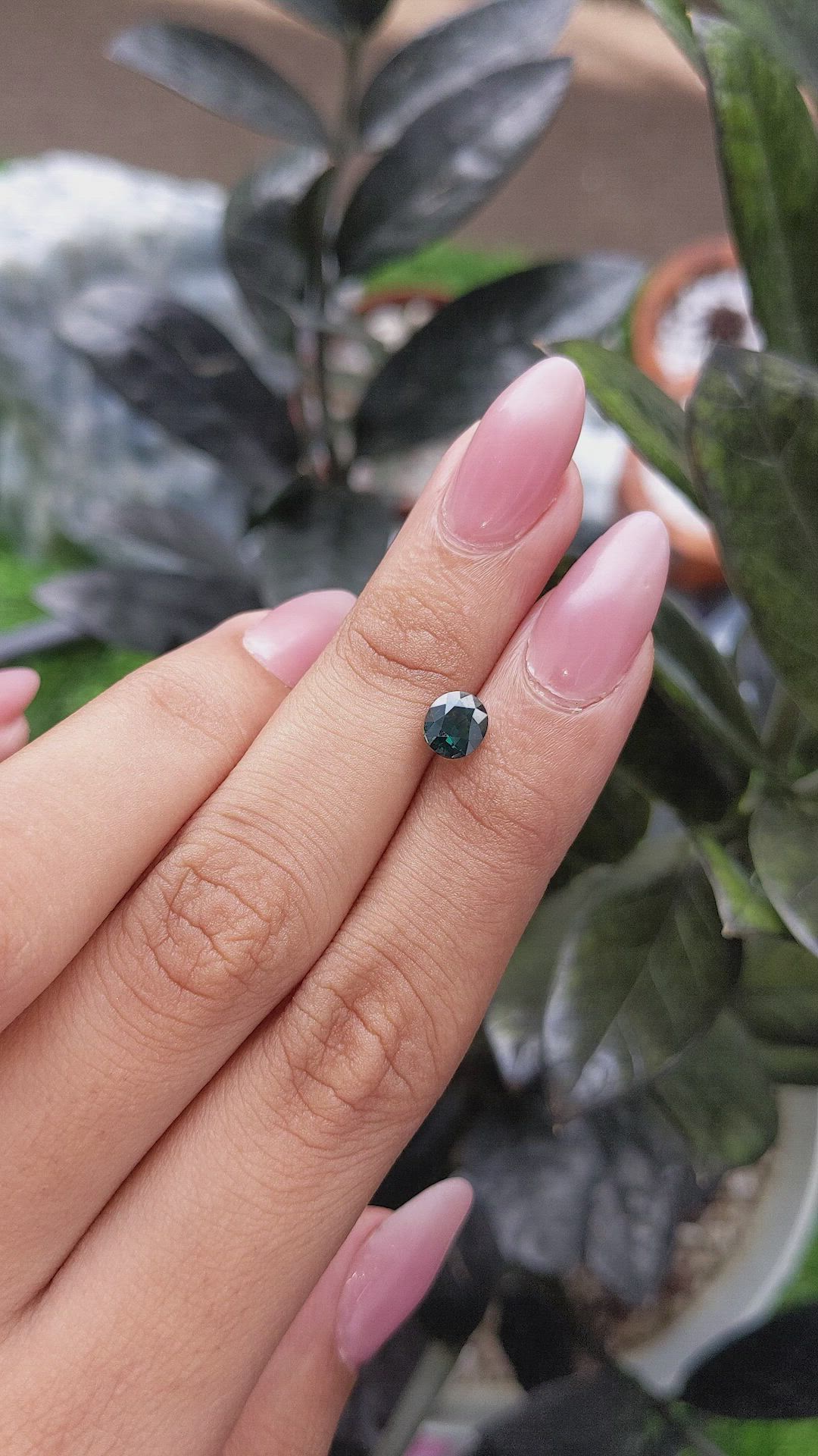 1.17 Ct. Bluish Green Sapphire from Africa Size Video