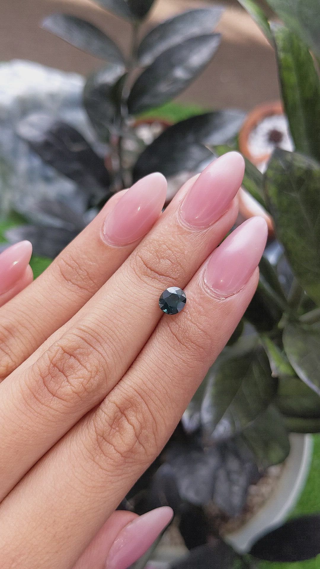1.17 Ct. Bluish Green Sapphire from Africa Size Video