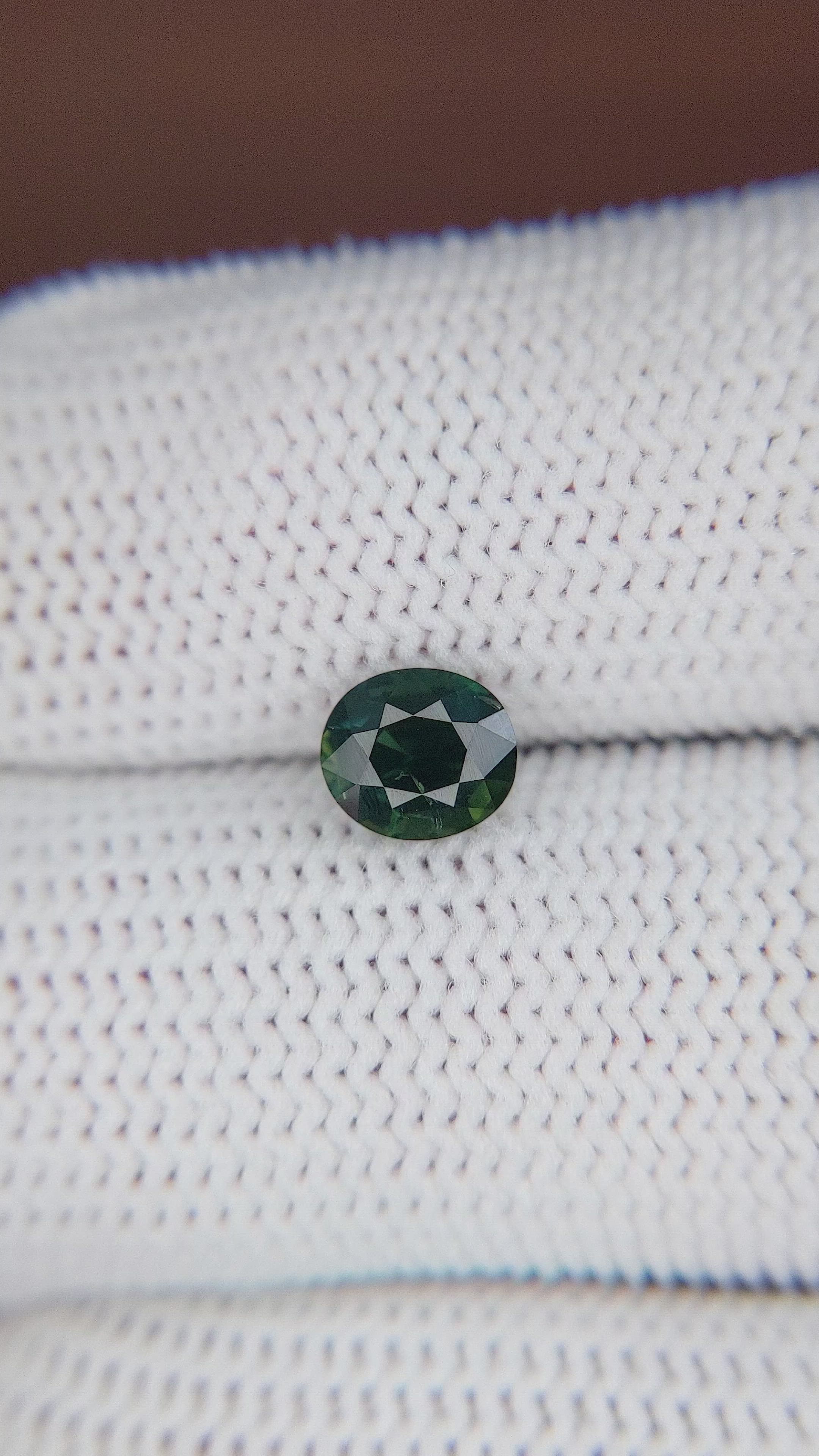 1.17 Ct. Bluish Green Sapphire from Africa Size Video