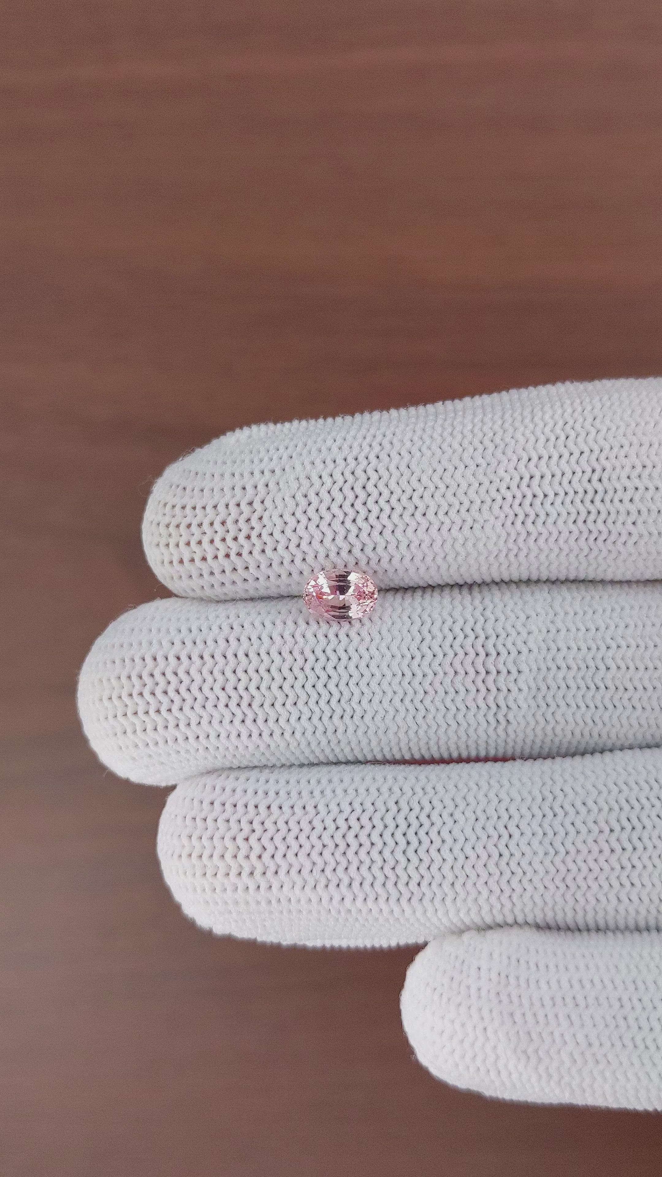 1.01 Ct. Pink Sapphire from Madagascar Size Video