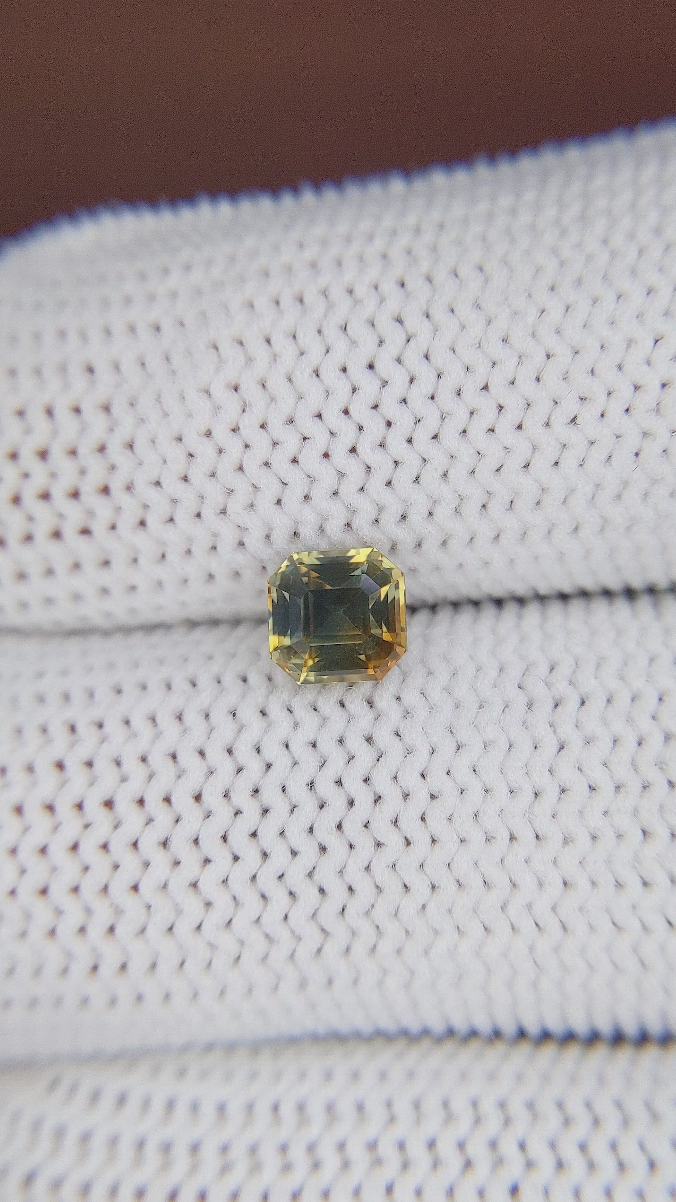 1.12 Ct. Bi Color Sapphire from Madagascar Size Video