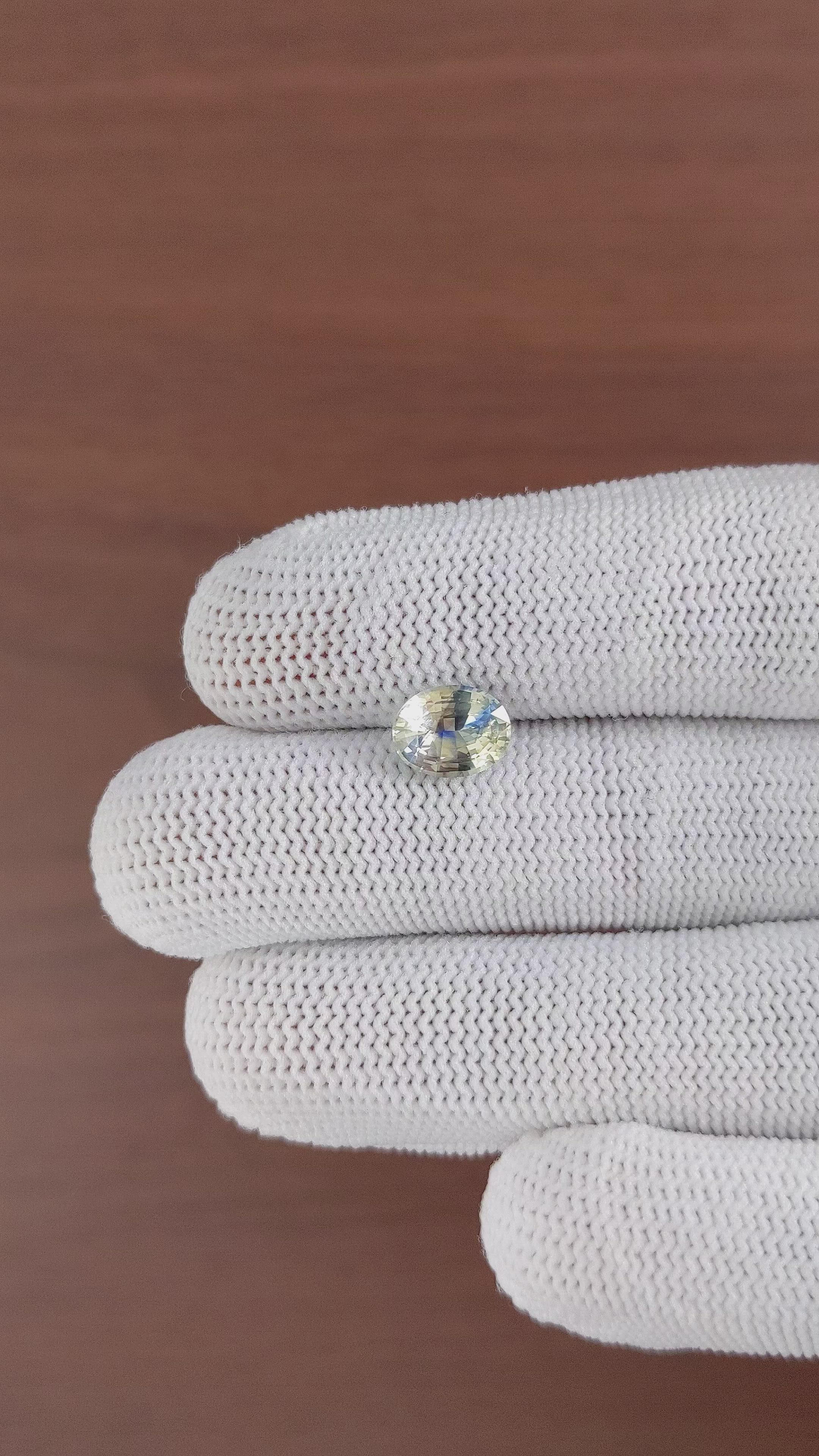 2.26 Ct. Bi Color Sapphire from Madagascar Size Video