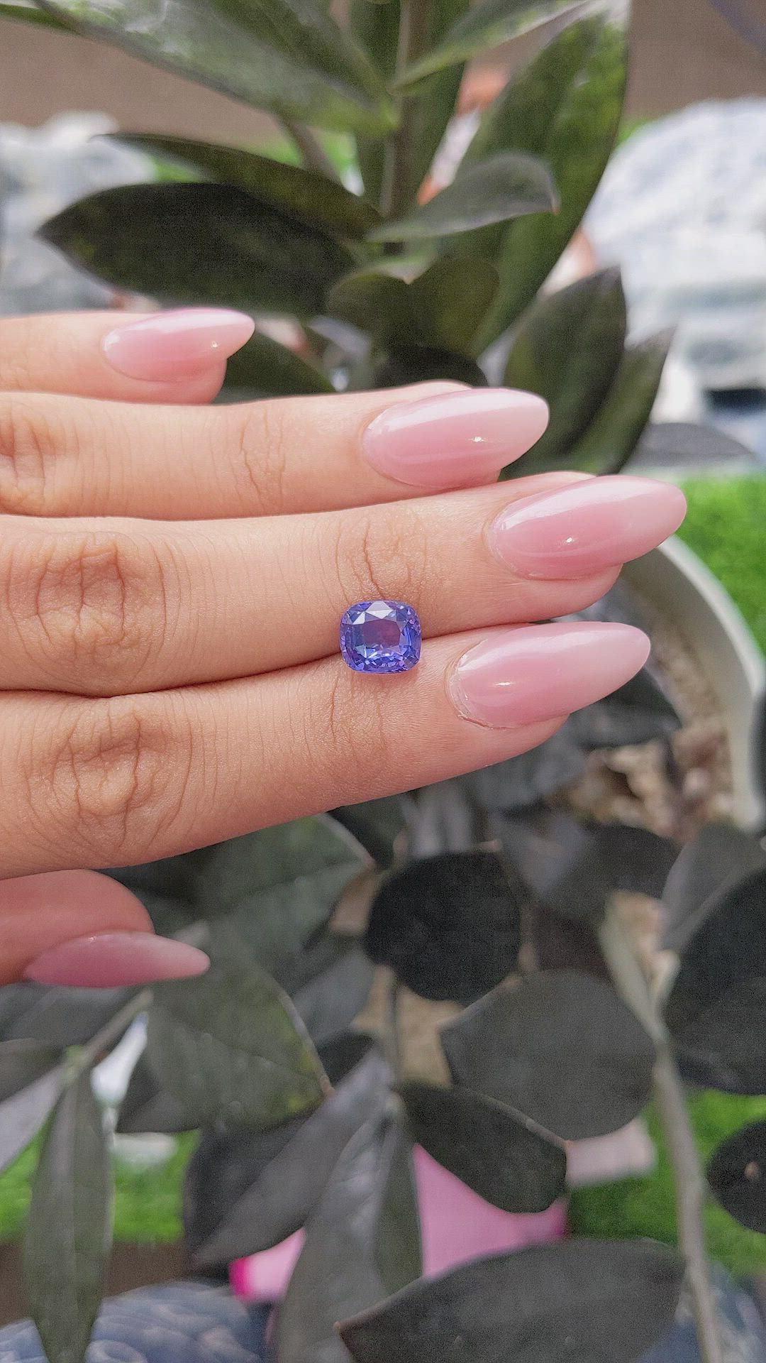 3.03 Ct. Color Change Sapphire from Ceylon (Sri Lanka) Size Video