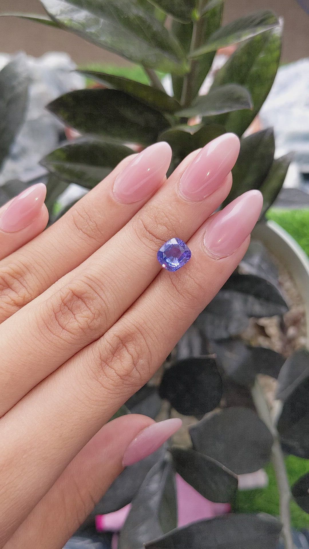 3.03 Ct. Color Change Sapphire from Ceylon (Sri Lanka) Size Video