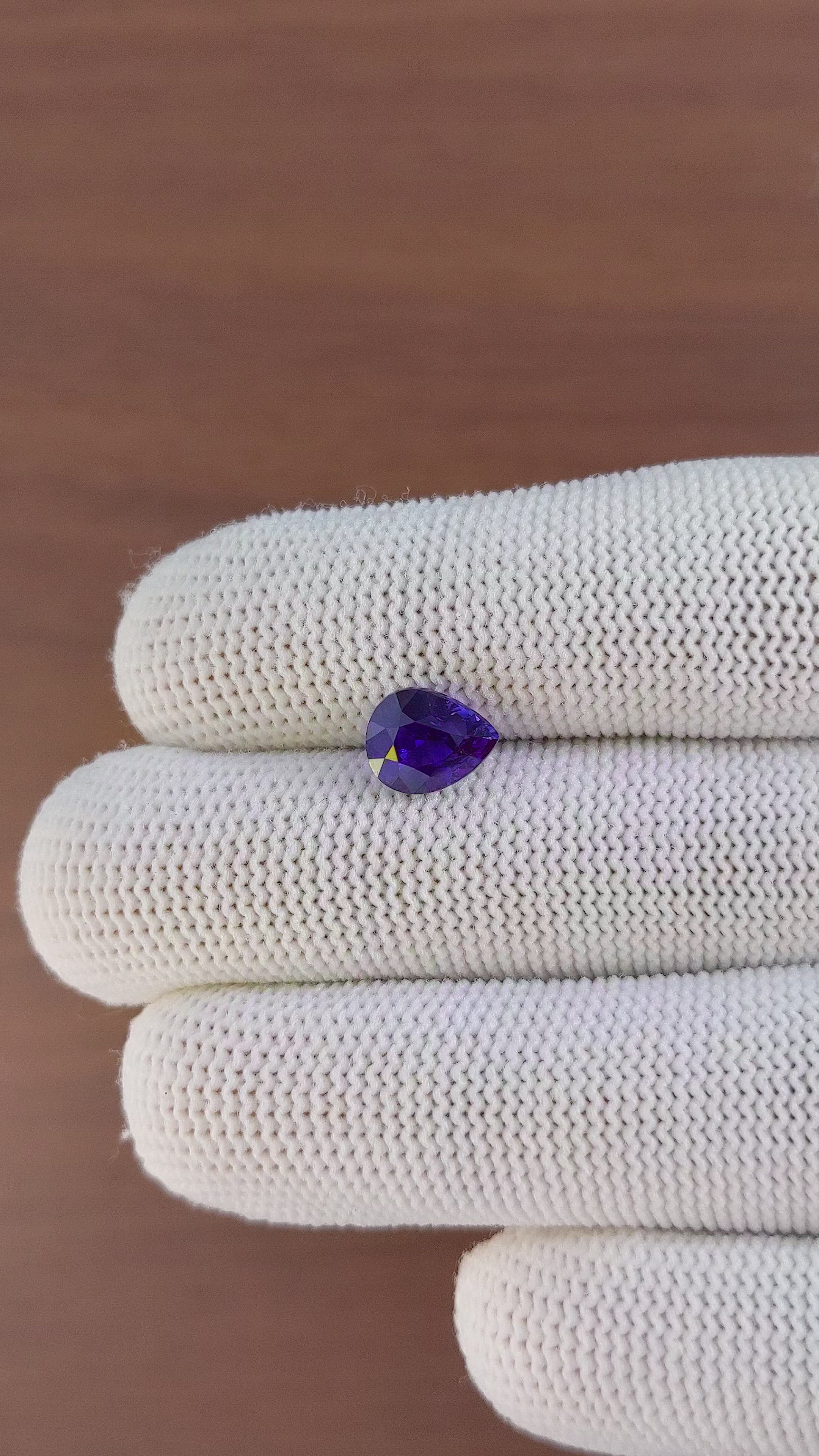 2.54 Ct. Color Change Sapphire from Madagascar Size Video
