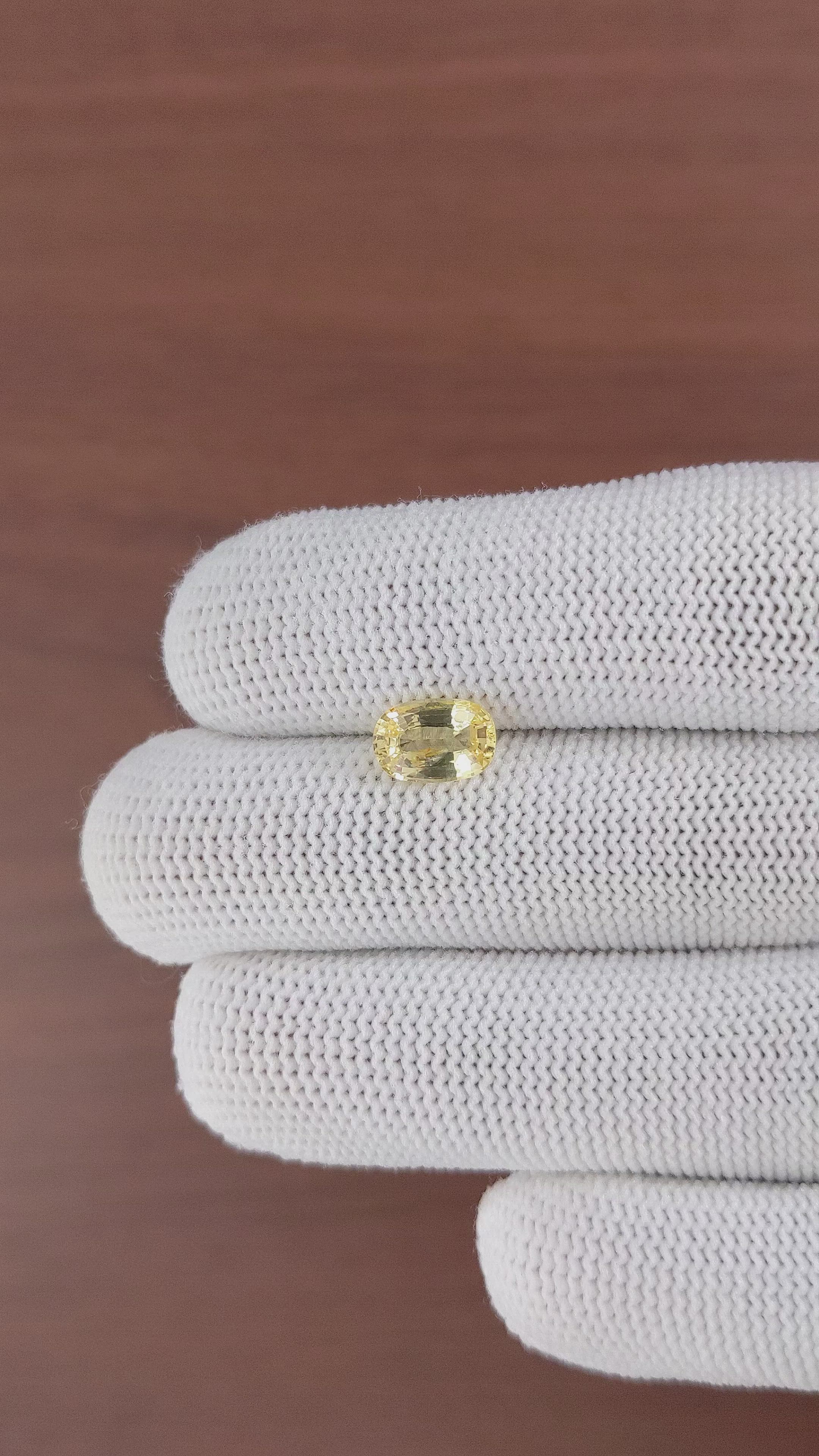 1.79 Ct. Yellow Sapphire from Ceylon (Sri Lanka) Size Video