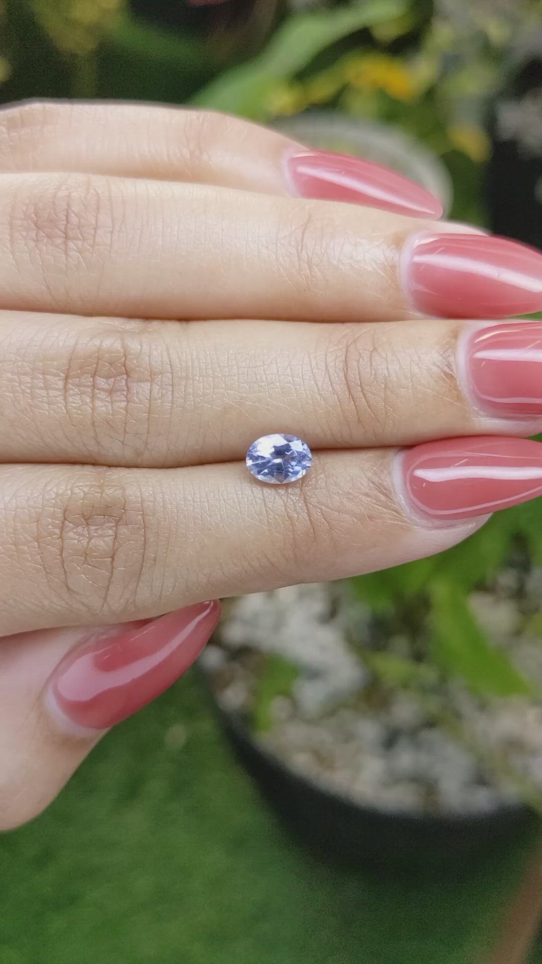 1.00 Ct. Blue Sapphire from Ceylon (Sri Lanka) Size Video