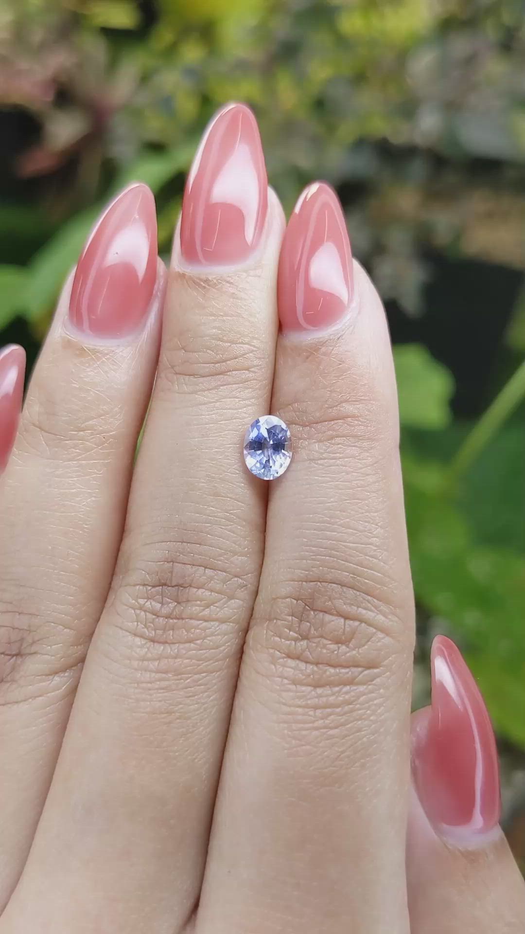 1.00 Ct. Blue Sapphire from Ceylon (Sri Lanka) Size Video