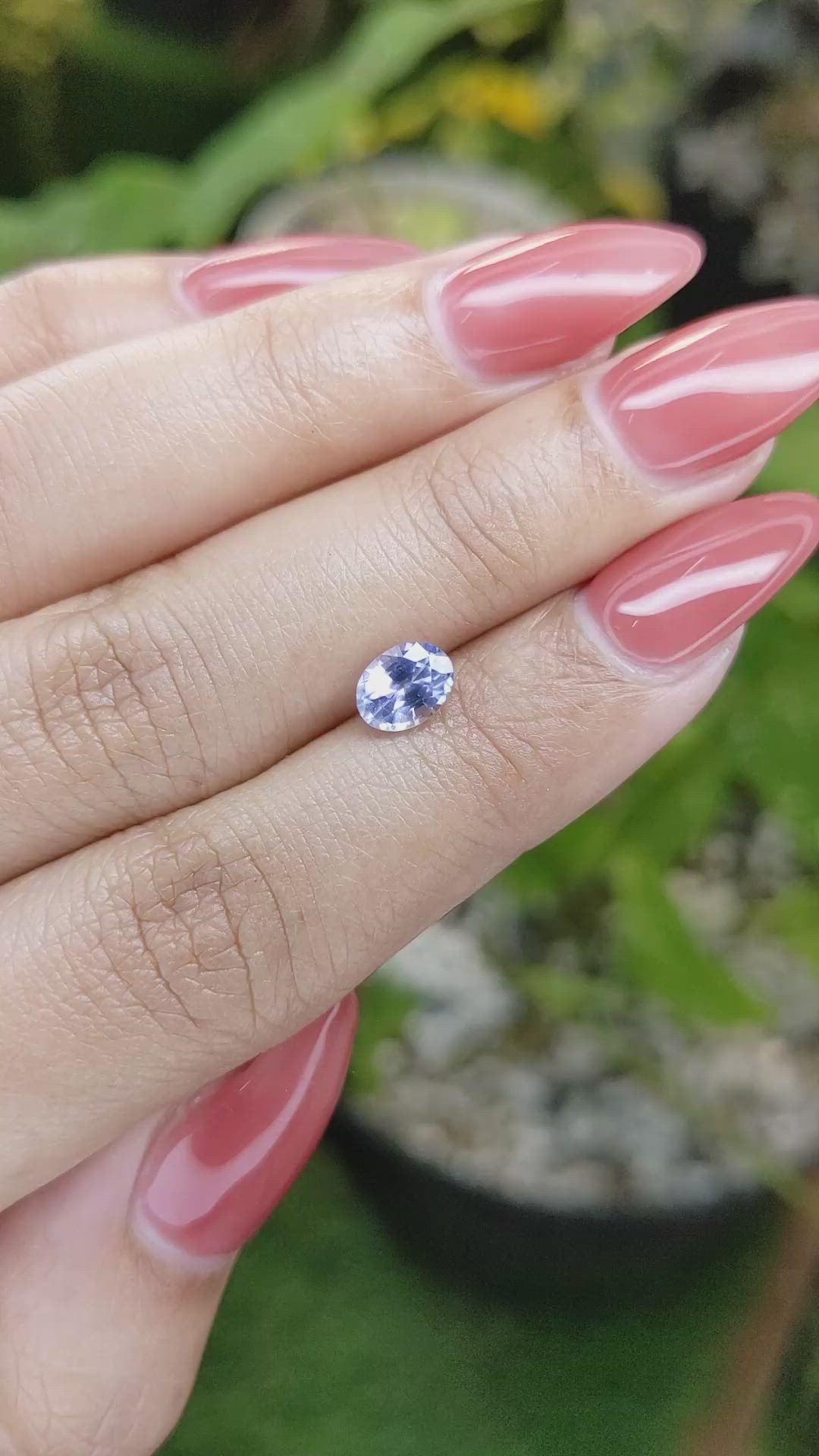 1.00 Ct. Blue Sapphire from Ceylon (Sri Lanka) Size Video