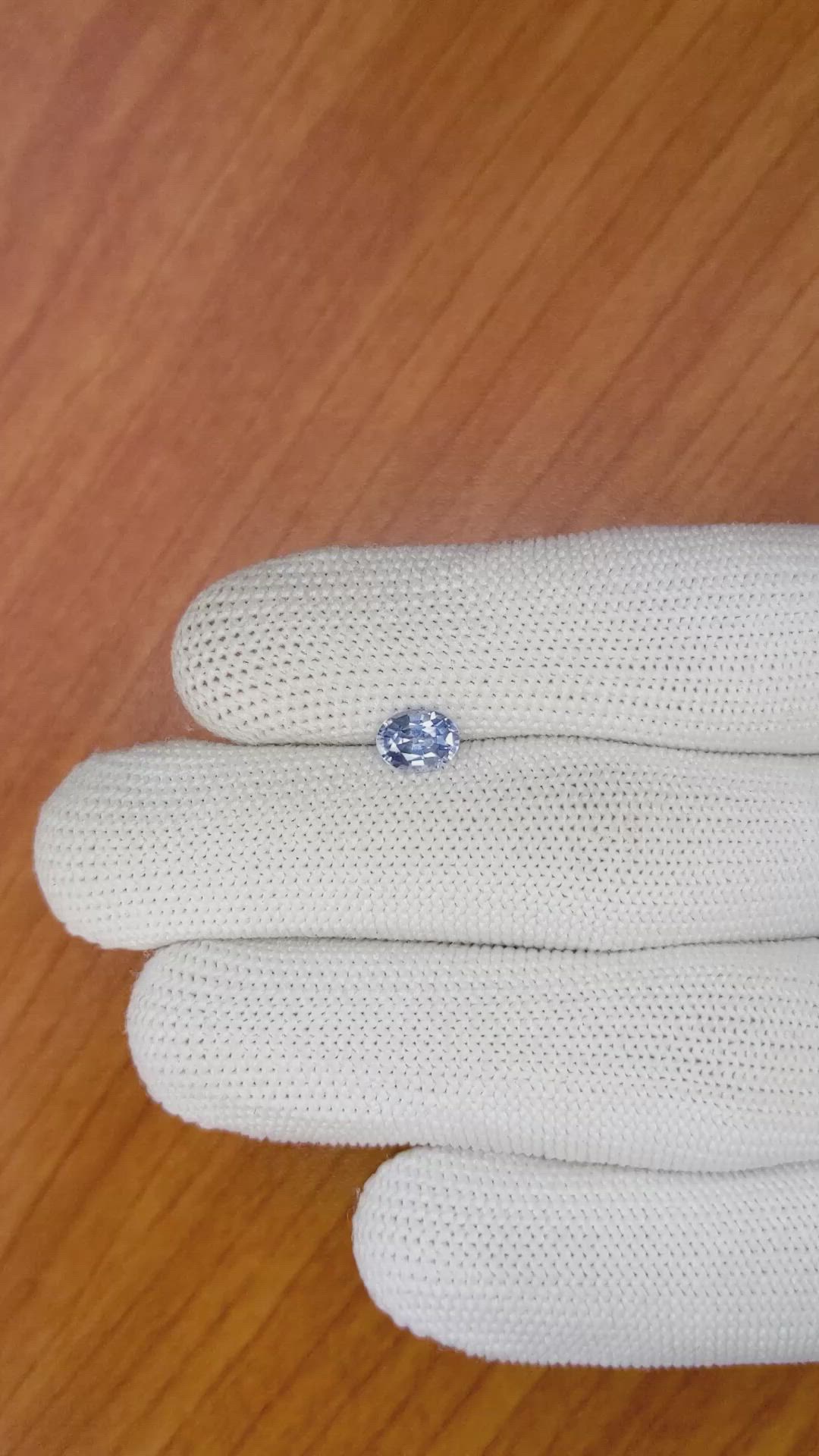 1.00 Ct. Blue Sapphire from Ceylon (Sri Lanka) Size Video
