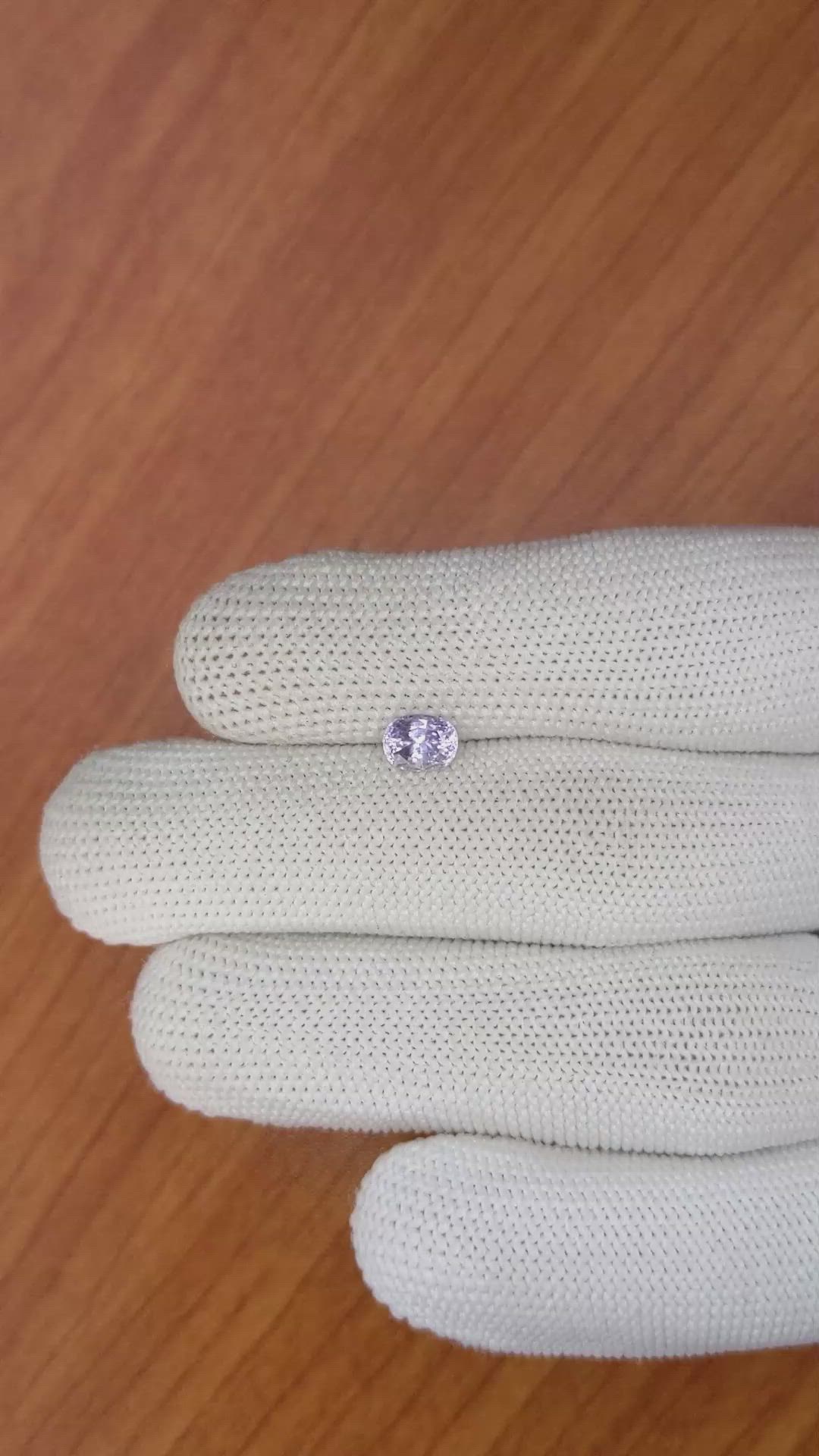 1.00 Ct. Purple Sapphire from Ceylon (Sri Lanka) Size Video