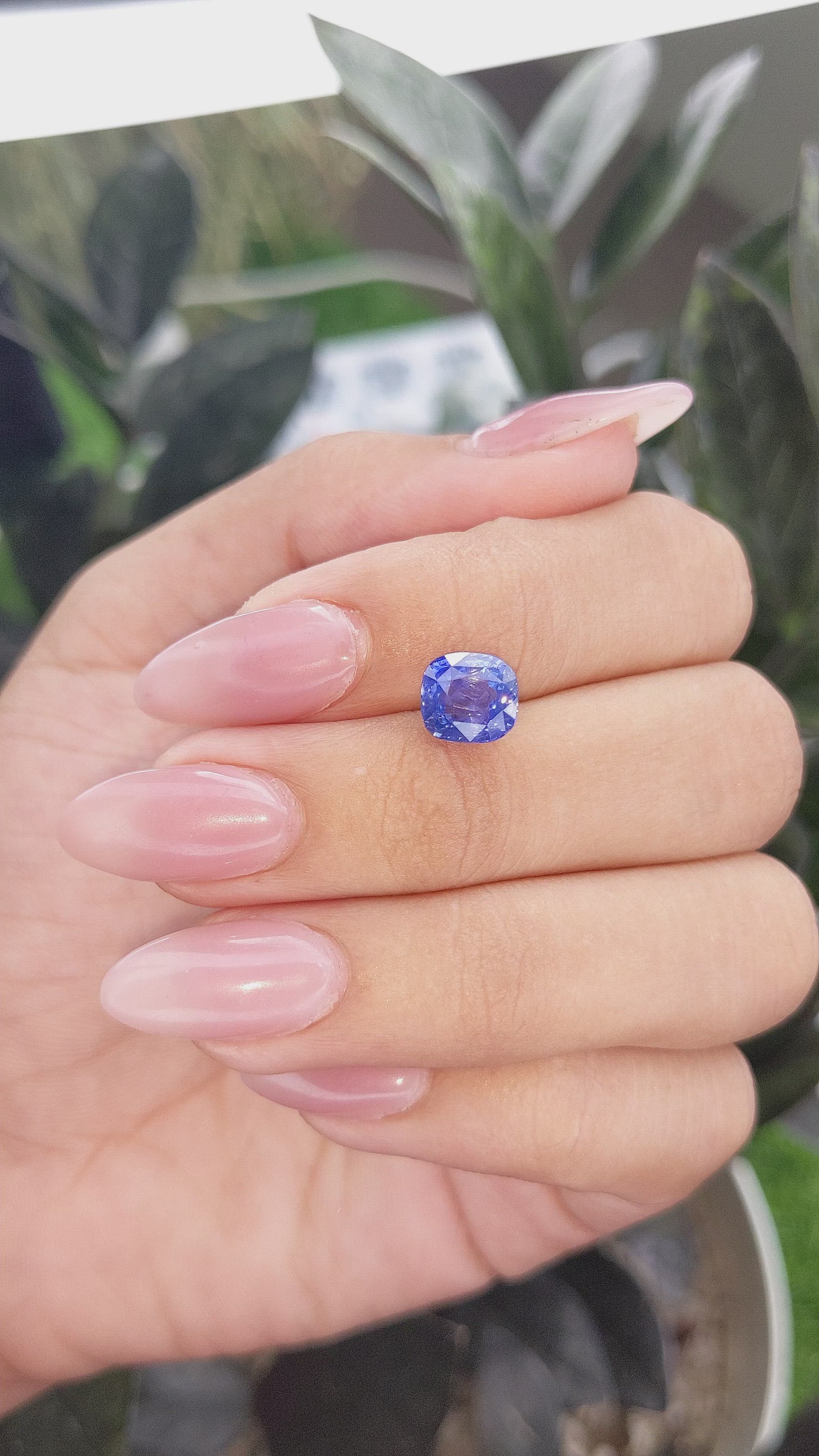 3.01 Ct. Blue Sapphire from Madagascar Size Video