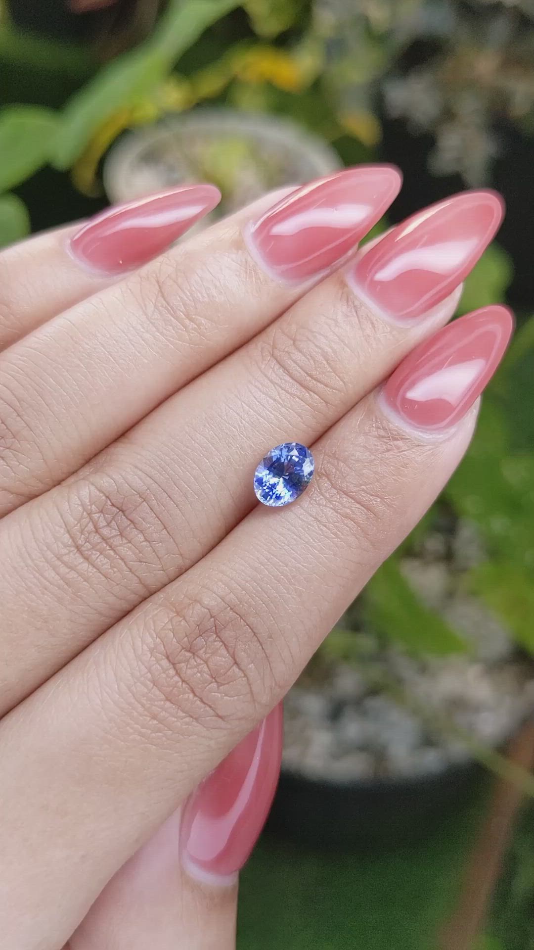 1.37 Ct. Blue Sapphire from Ceylon (Sri Lanka) Size Video