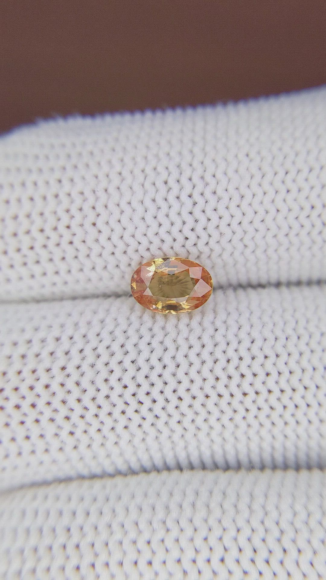 1.07 Ct. Padparadscha Sapphire from Madagascar Size Video