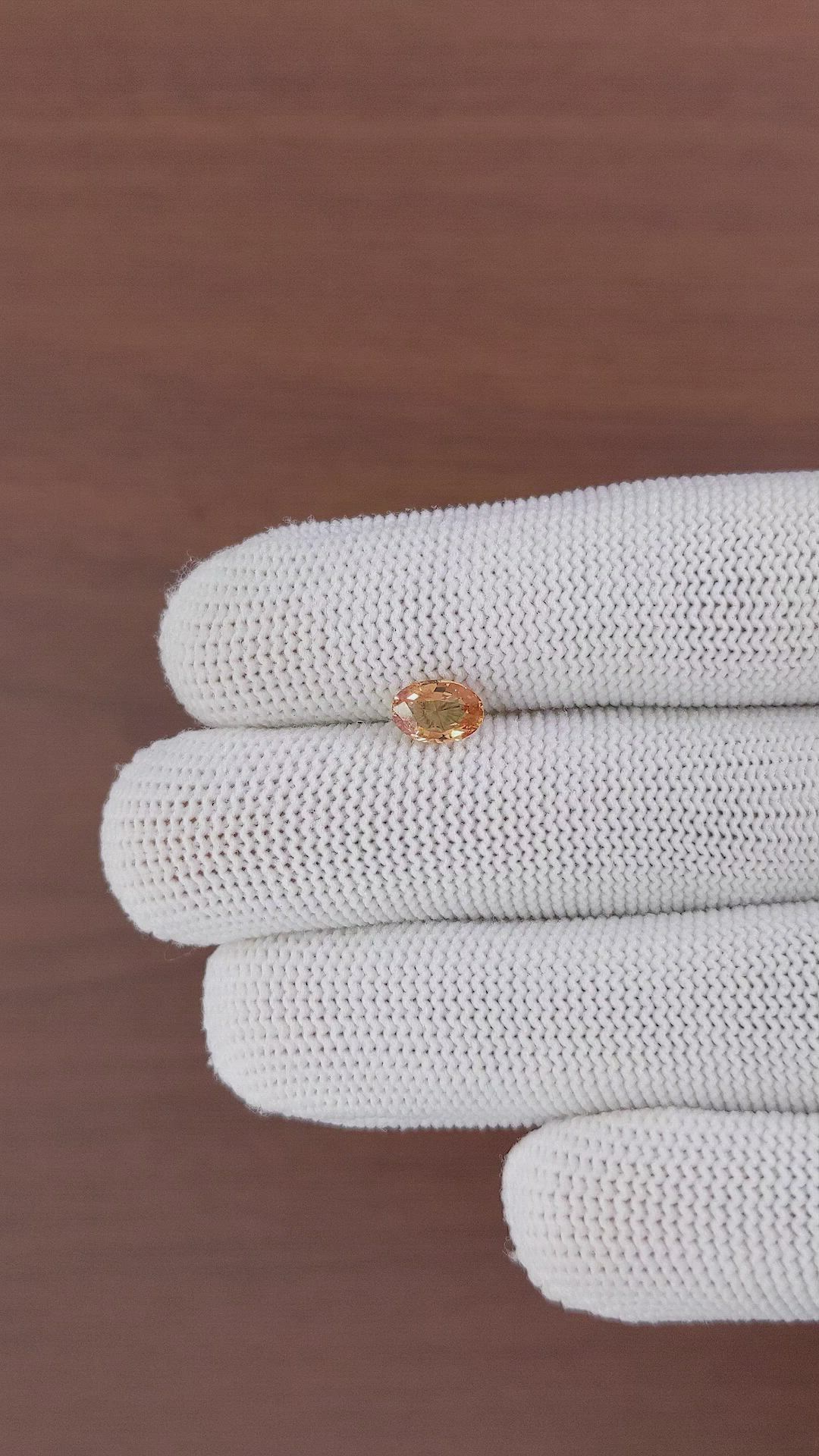 1.07 Ct. Padparadscha Sapphire from Madagascar Size Video