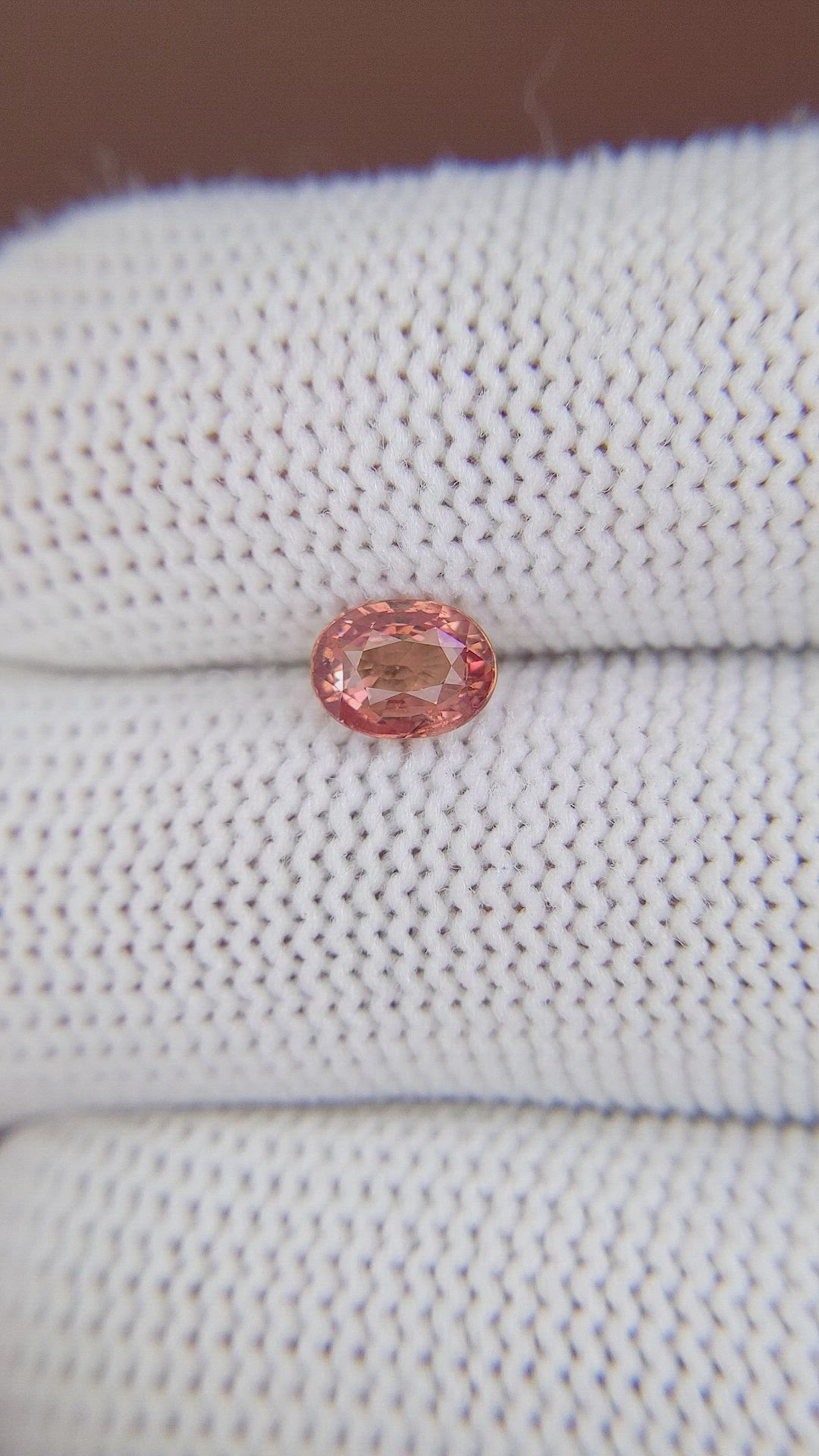 1.06 Ct. Padparadscha Sapphire from Madagascar Size Video
