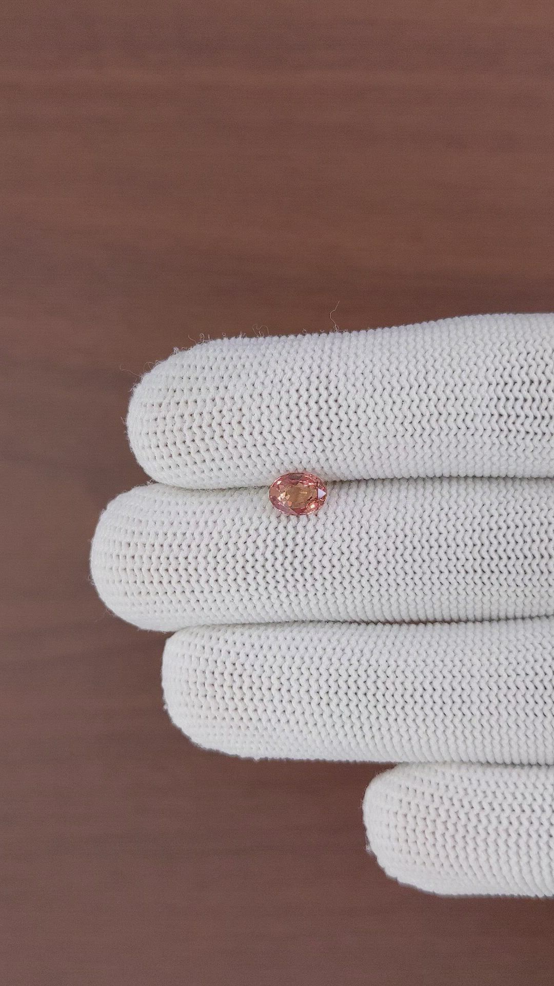 1.06 Ct. Padparadscha Sapphire from Madagascar Size Video
