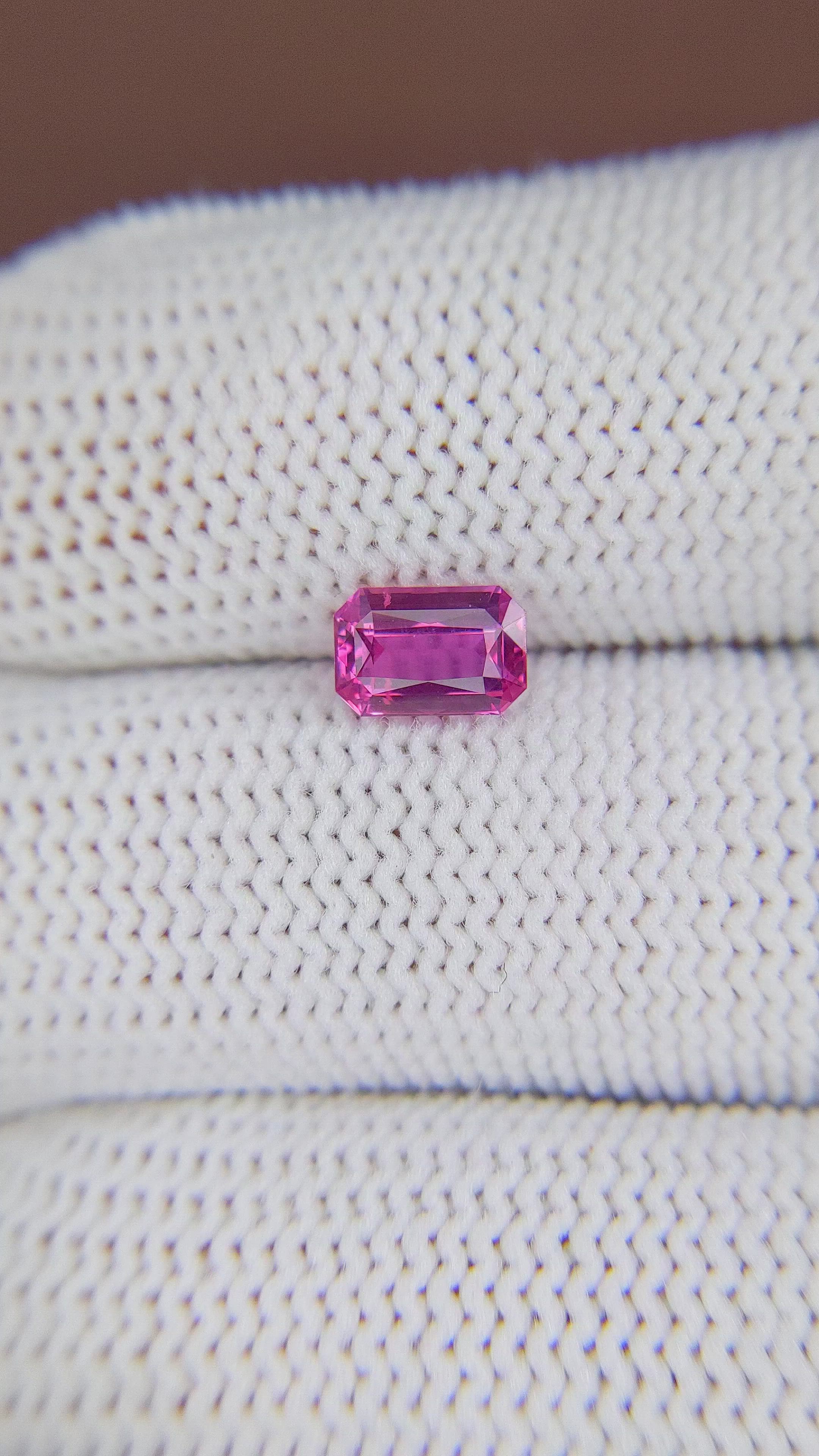 1.00 Ct. Pink Sapphire from Mozambique Size Video
