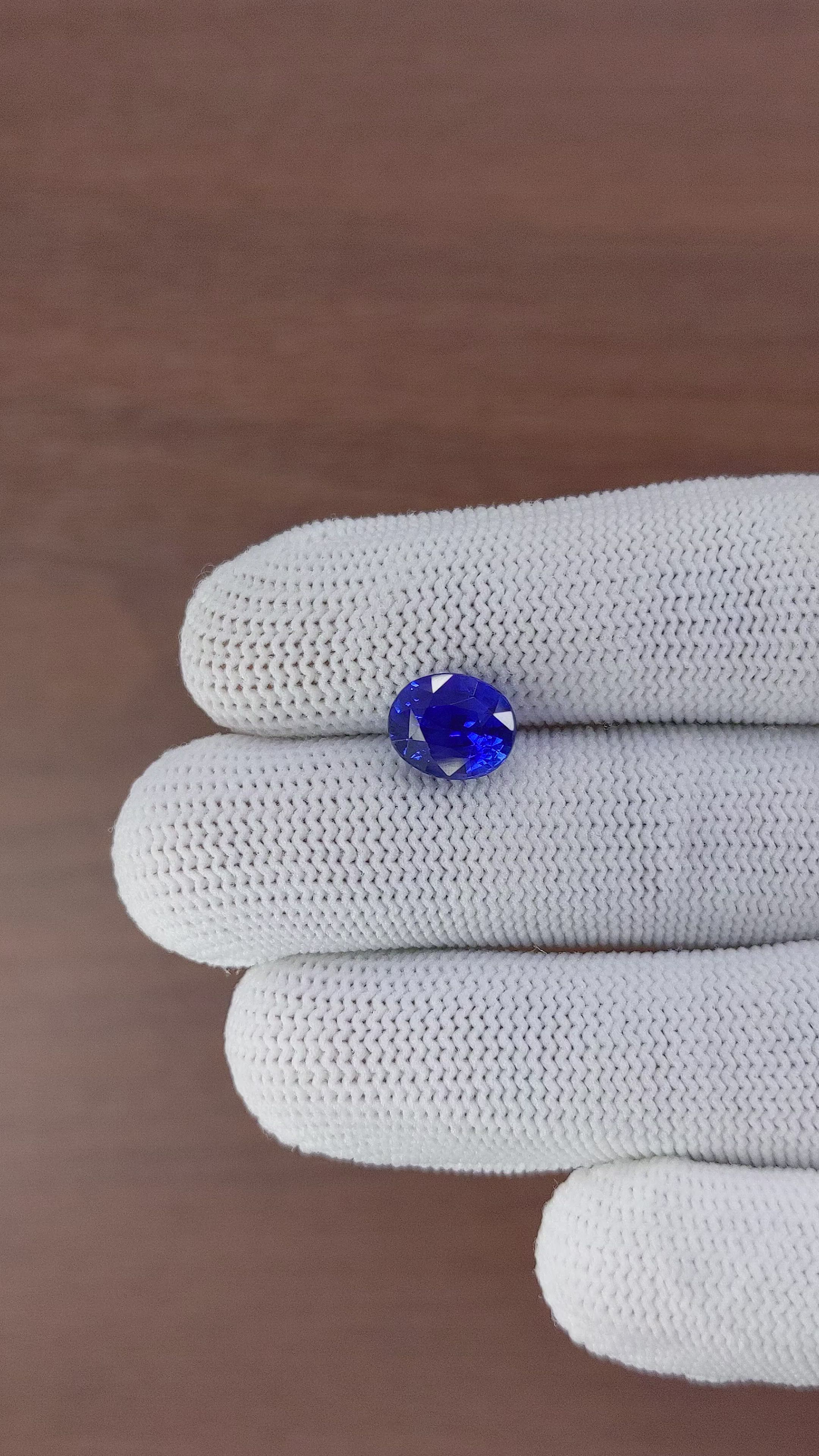 4.06 Ct. Blue Sapphire from Madagascar Size Video