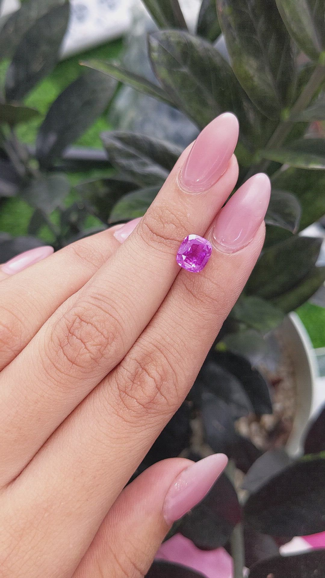 3.06 Ct. Pink Sapphire from Madagascar Size Video