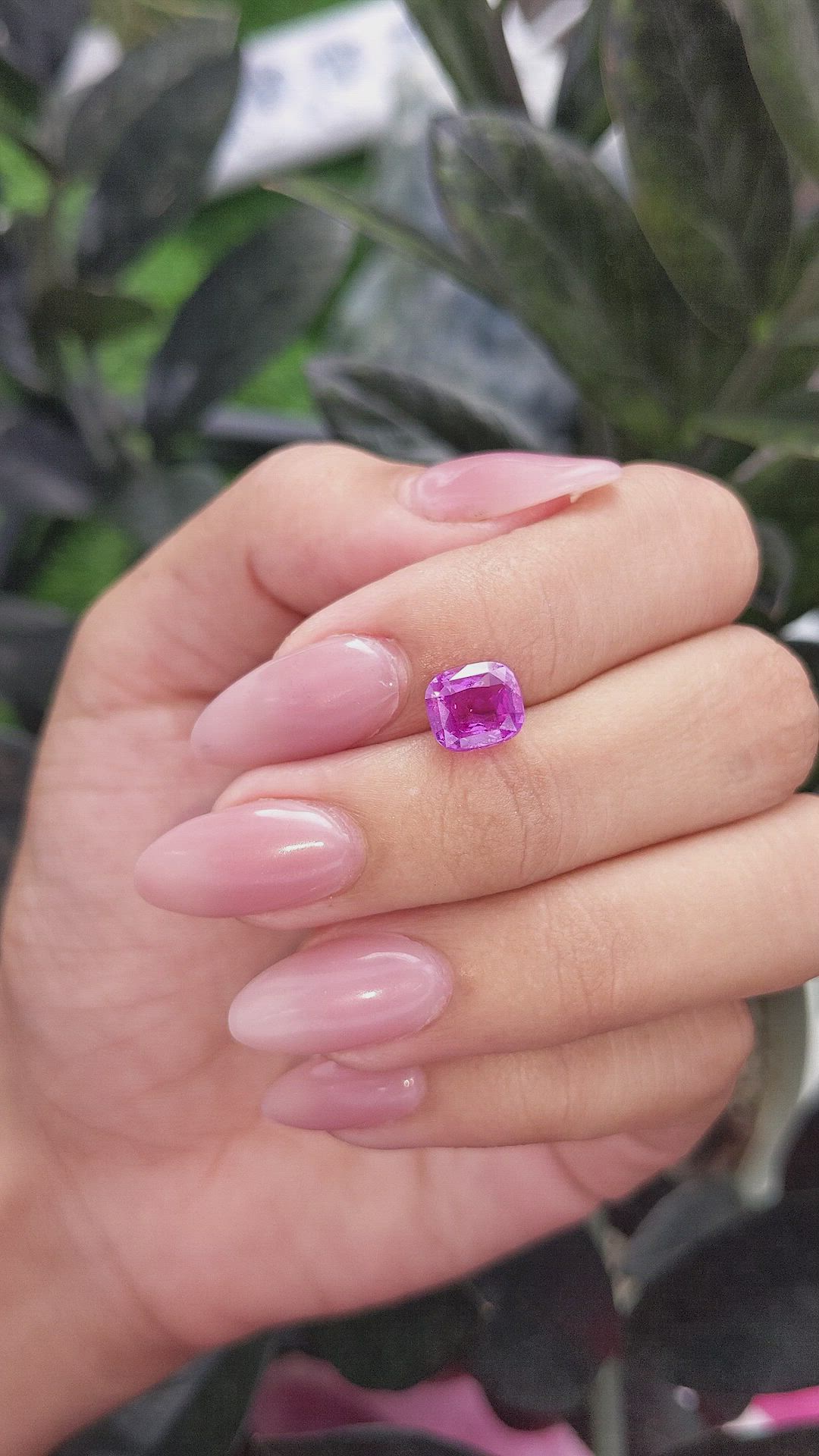 3.06 Ct. Pink Sapphire from Madagascar Size Video