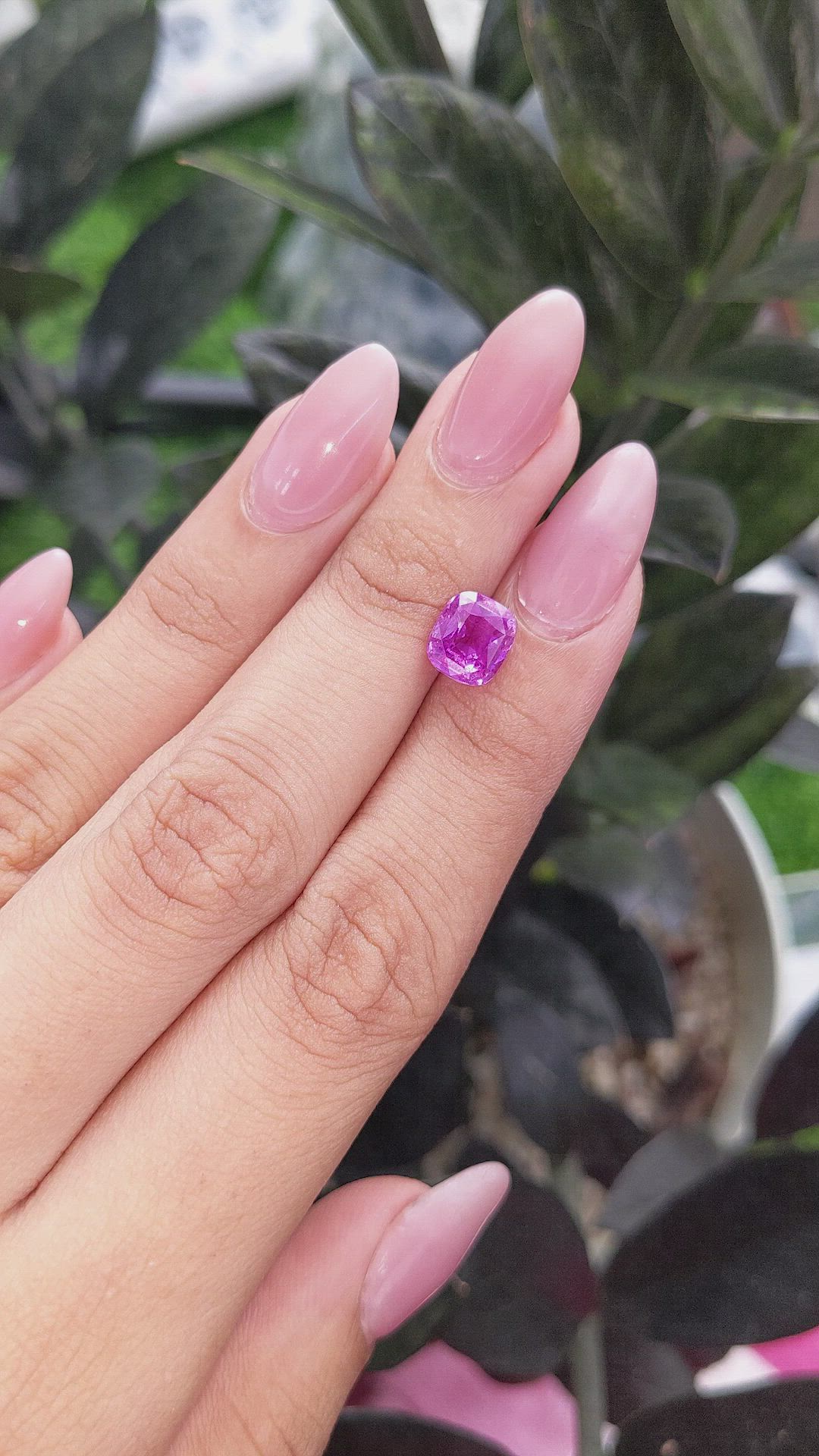 3.06 Ct. Pink Sapphire from Madagascar Size Video