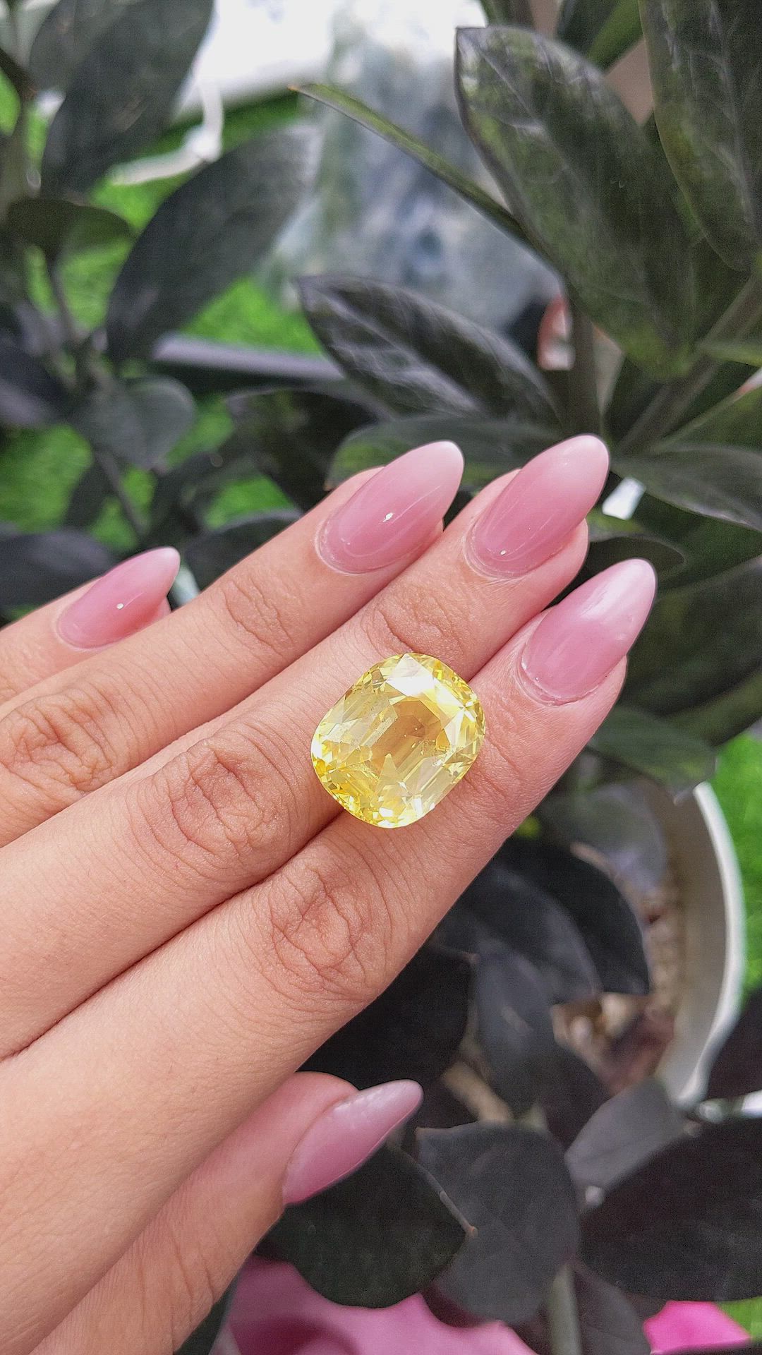 32.05 Ct. Yellow Sapphire from Ceylon (Sri Lanka) Size Video