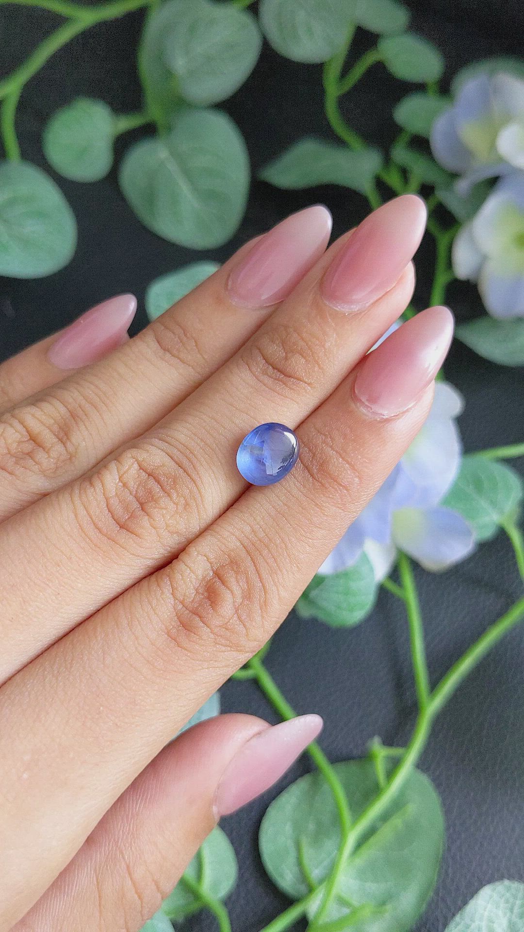 3.91 Ct. Blue Star Sapphire from Ceylon (Sri Lanka) Size Video