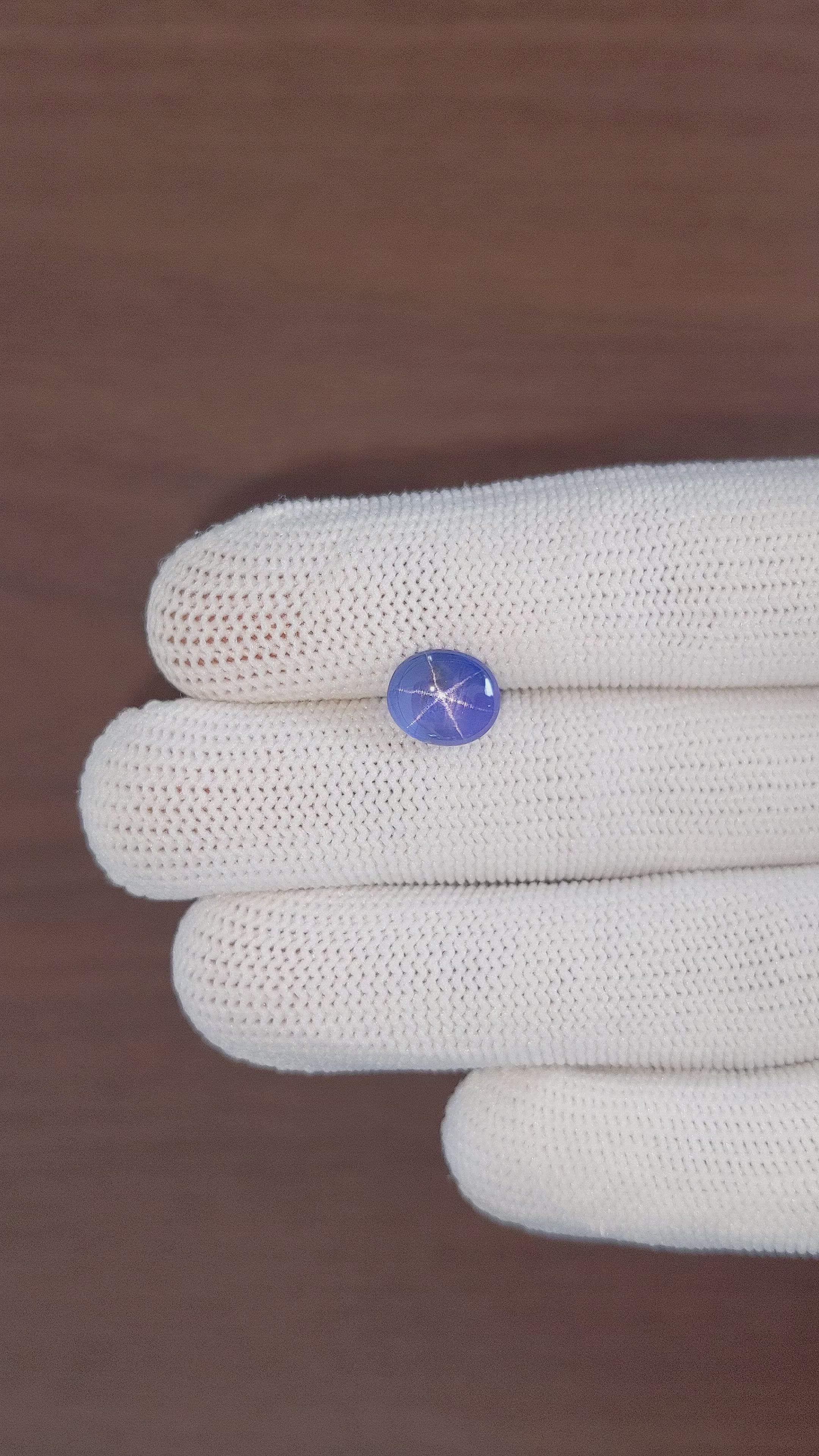 3.91 Ct. Blue Star Sapphire from Ceylon (Sri Lanka) Size Video