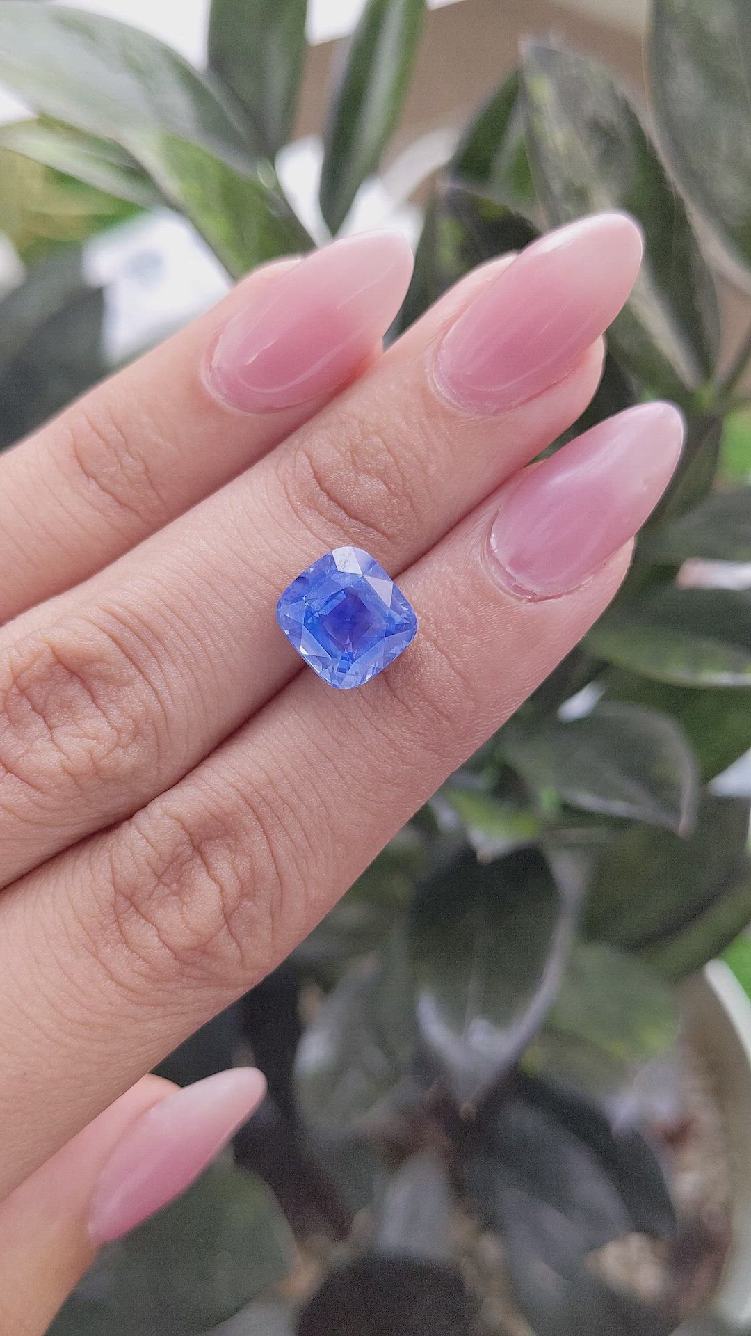 5.50 Ct. Blue Sapphire from Ceylon (Sri Lanka) Size Video