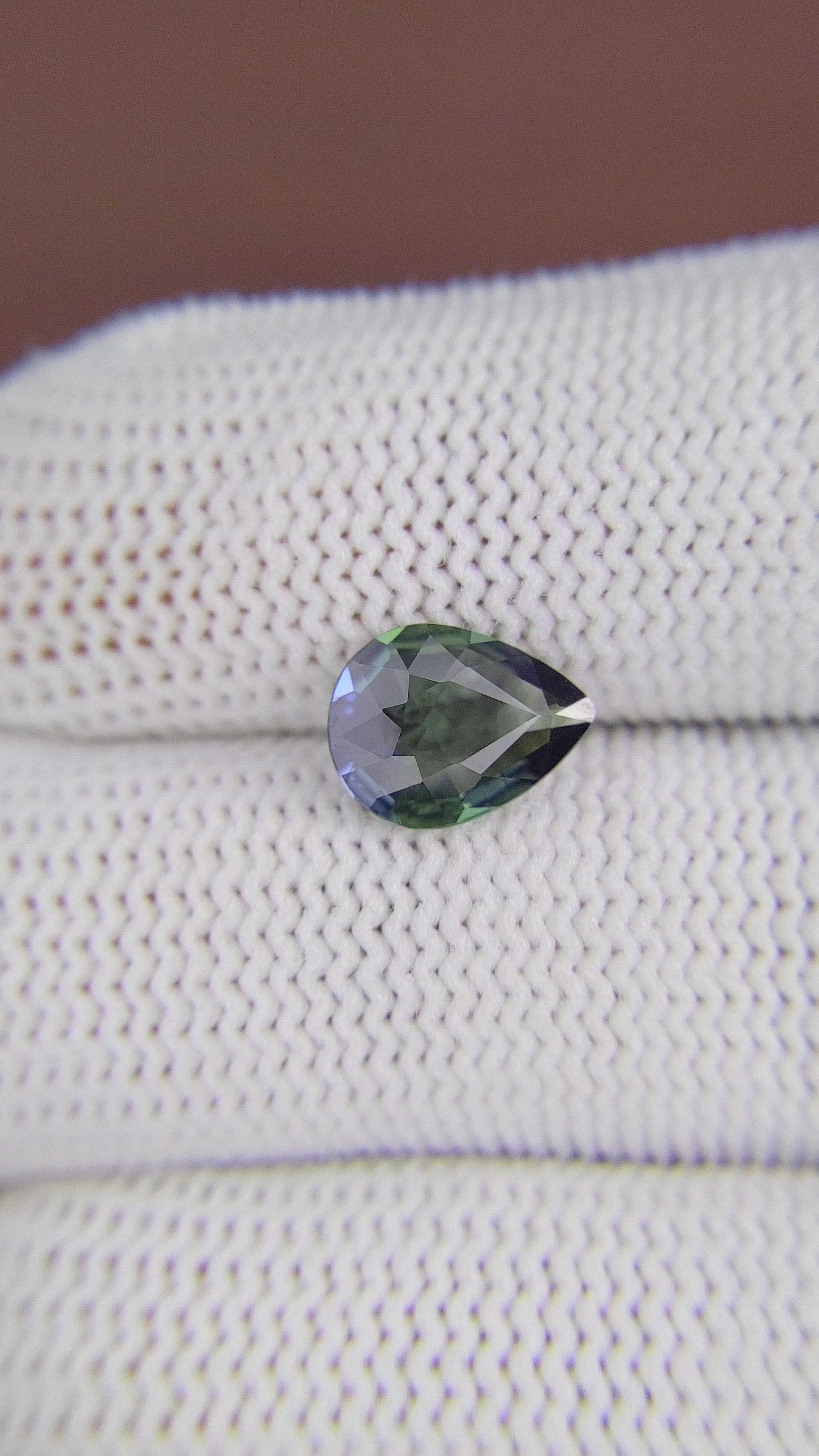 1.95 Ct. Bluish Green Sapphire from Madagascar Size Video