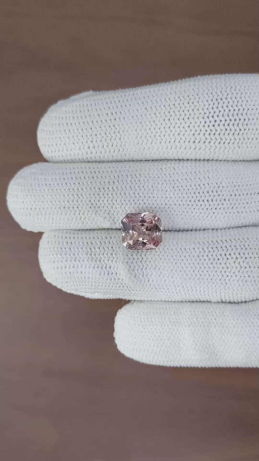 4.09 Ct. Padparadscha Sapphire from Madagascar Size Video