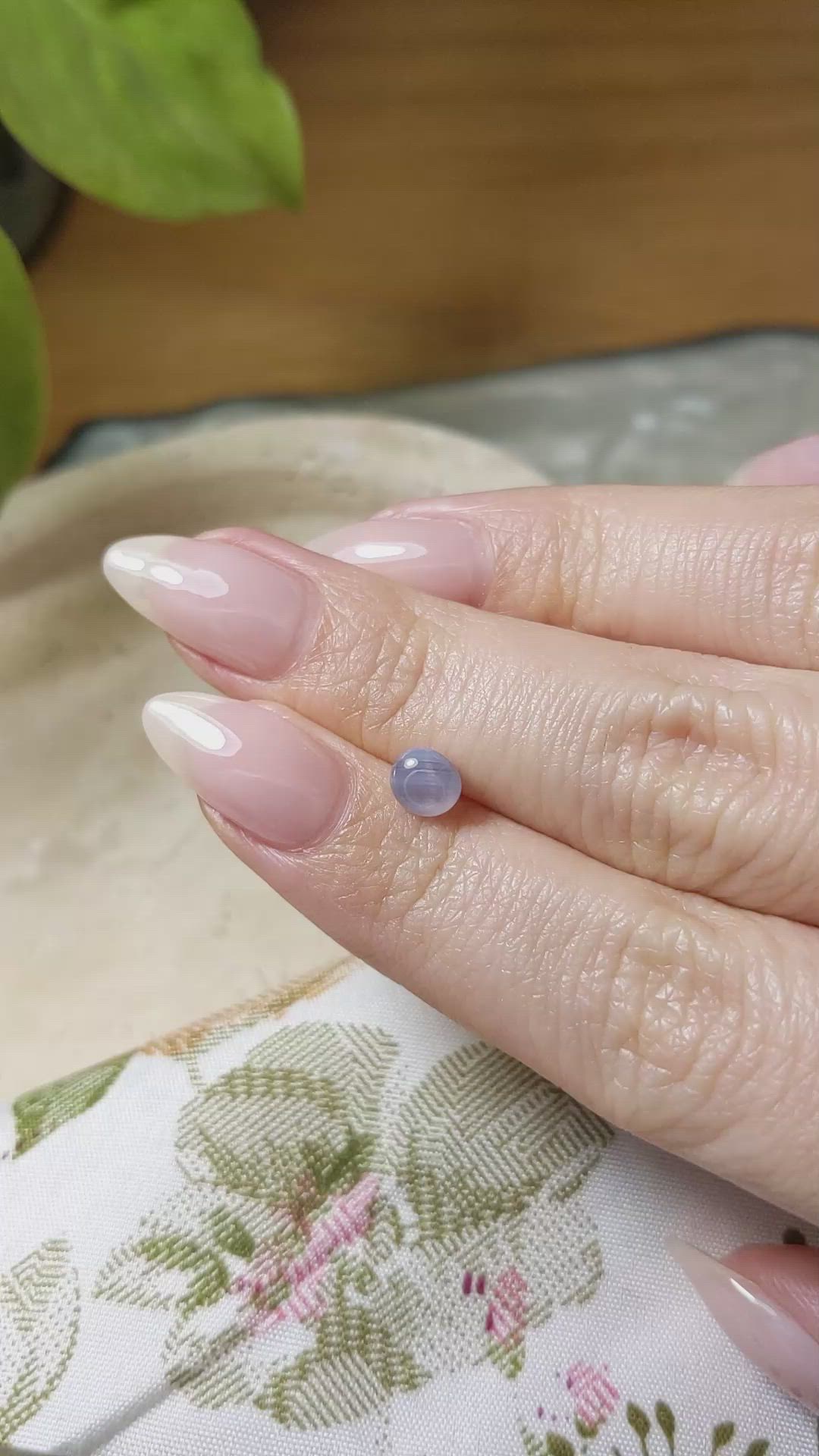 1.10 Ct. Grey Star Sapphire from Burma (Myanmar) Size Video