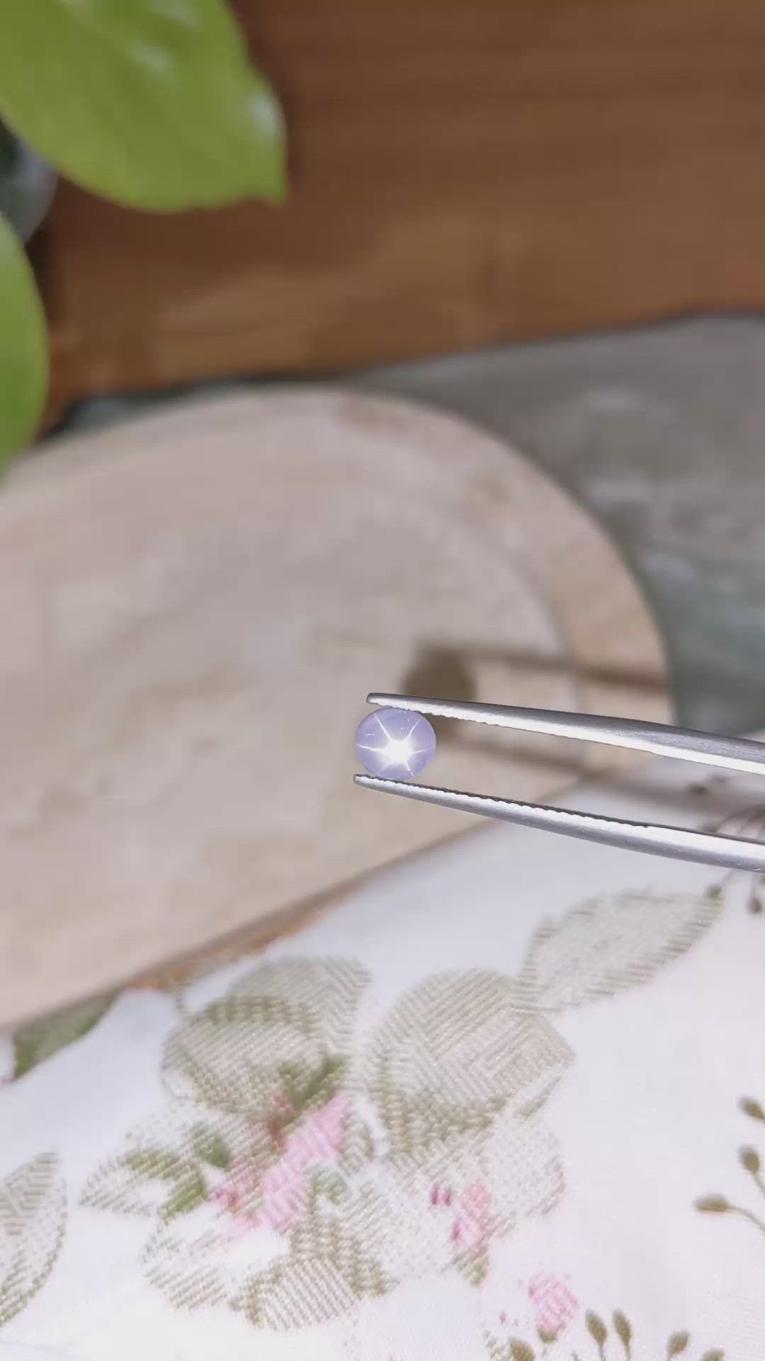 1.10 Ct. Grey Star Sapphire from Burma (Myanmar) Size Video