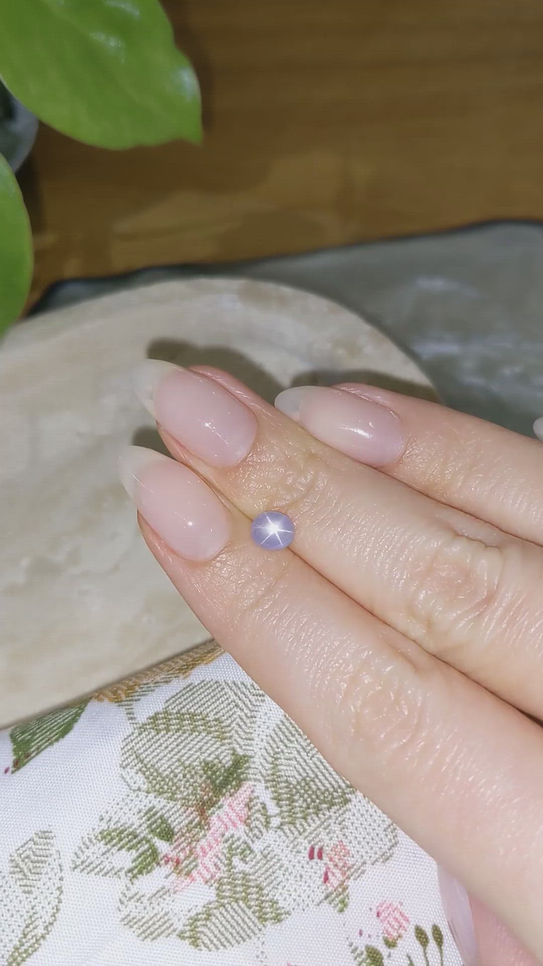 1.10 Ct. Grey Star Sapphire from Burma (Myanmar) Size Video