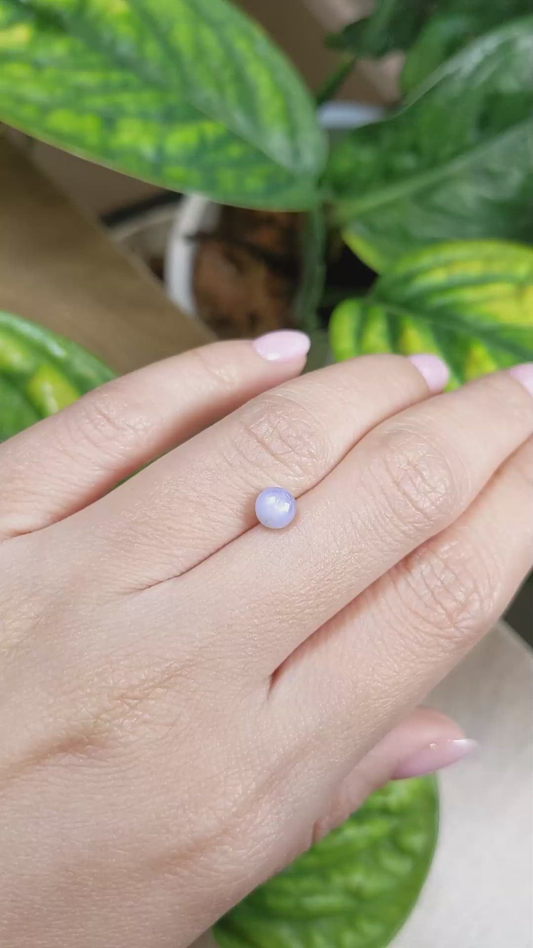 1.26 Ct. Grey Star Sapphire from Burma (Myanmar) Size Video