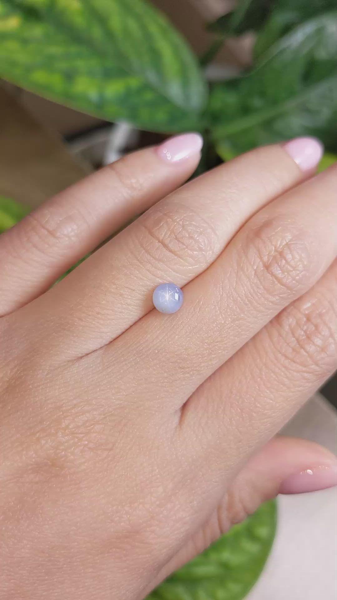 1.26 Ct. Grey Star Sapphire from Burma (Myanmar) Size Video