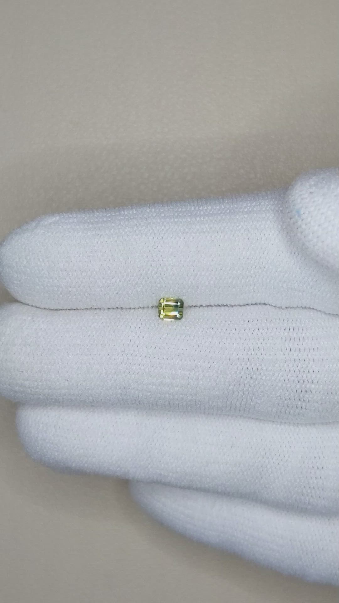 0.28 Ct. Bi Color Sapphire from Madagascar Size Video