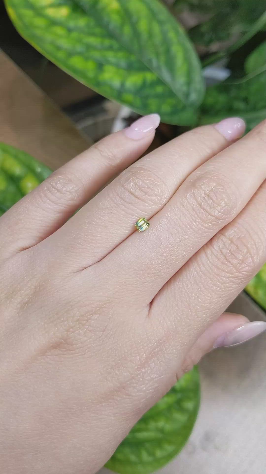 0.28 Ct. Bi Color Sapphire from Madagascar Size Video