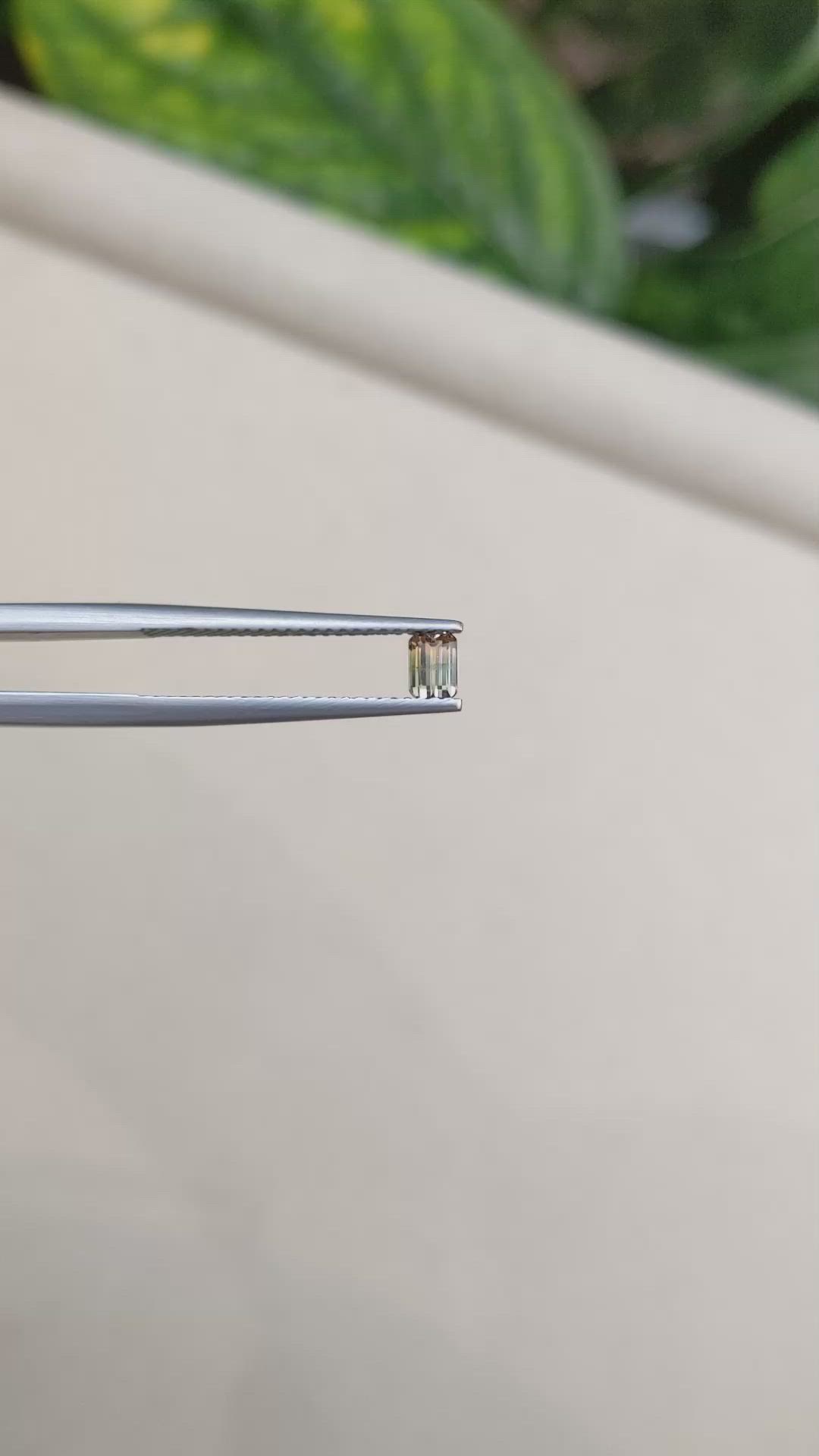 0.32 Ct. Bi Color Sapphire from Madagascar Size Video