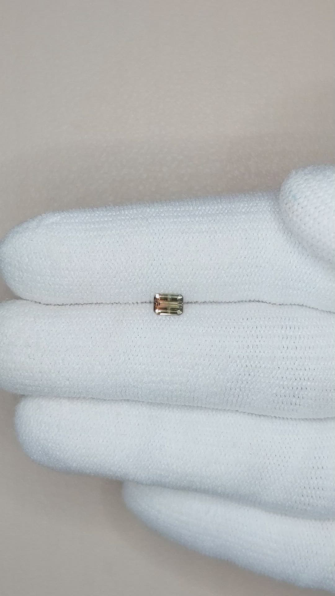 0.32 Ct. Bi Color Sapphire from Madagascar Size Video